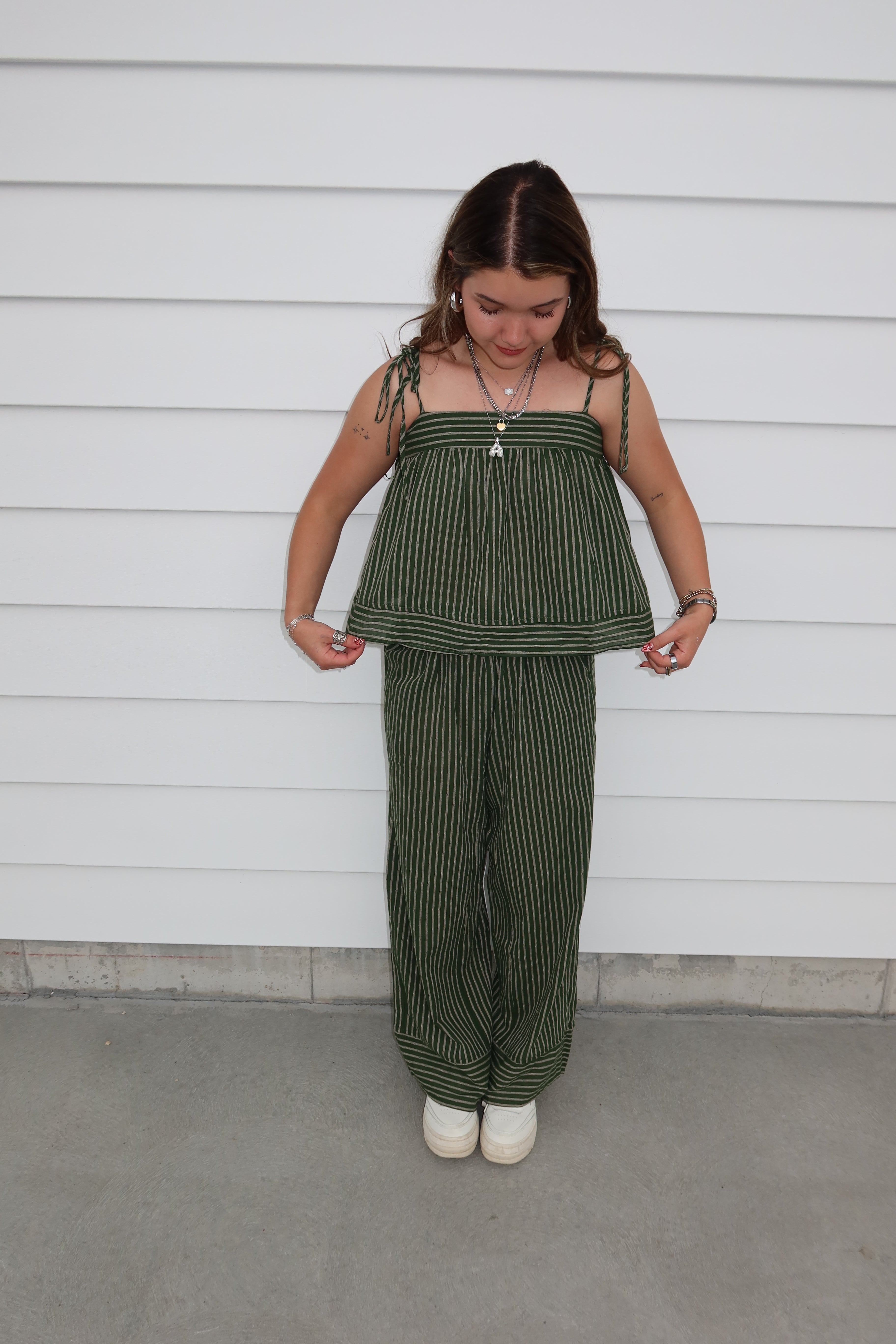 The Olive Grove Stripe Top