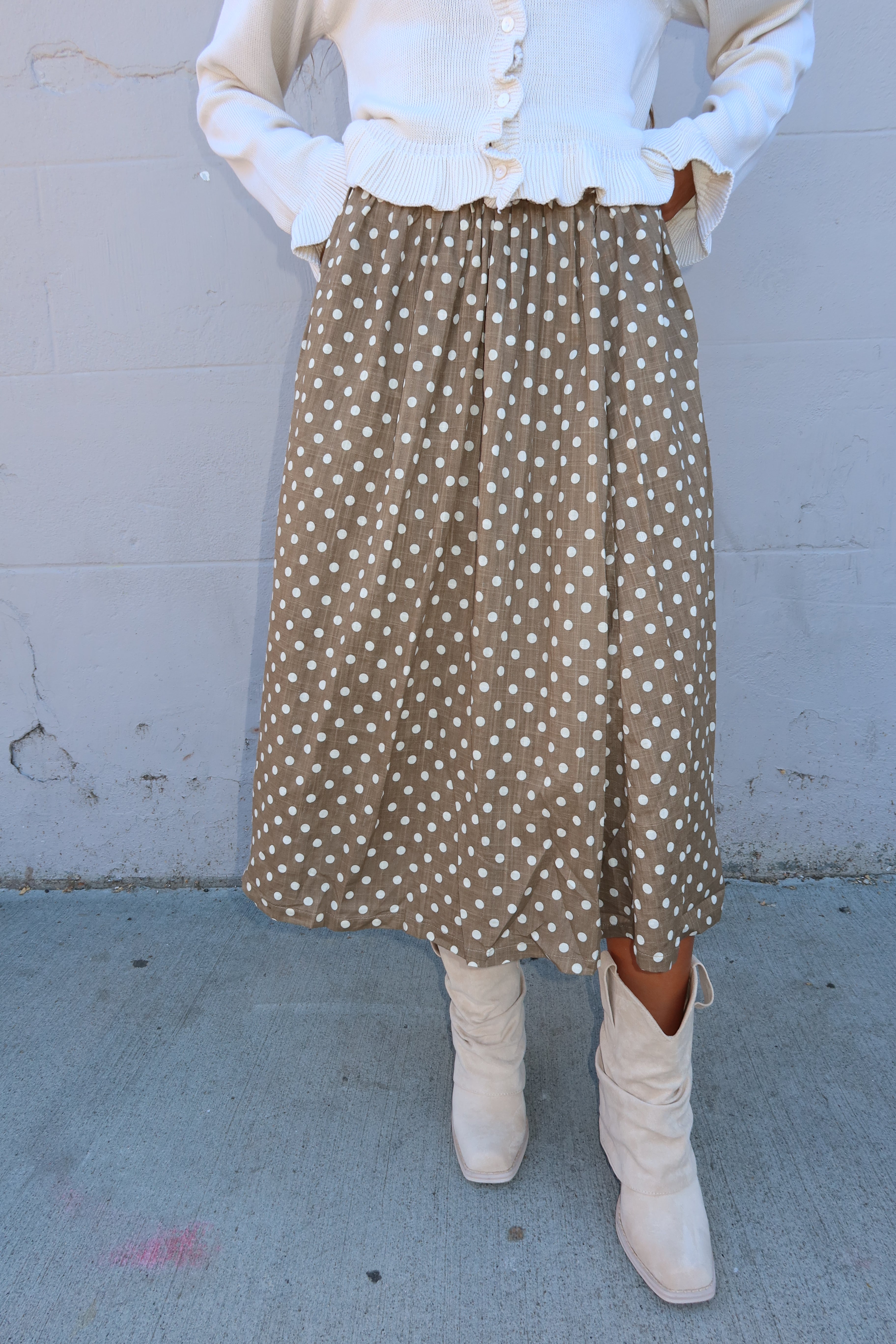 Fawn Polka Dot Skirt