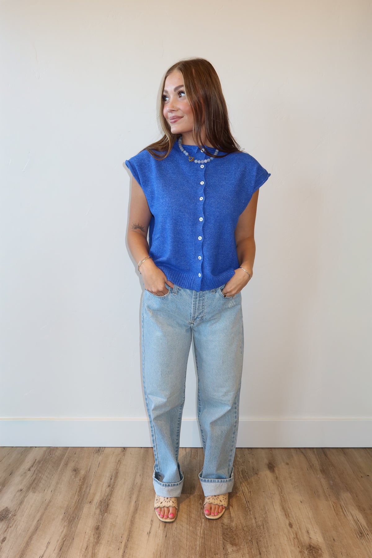 Cobalt Cozy Vest