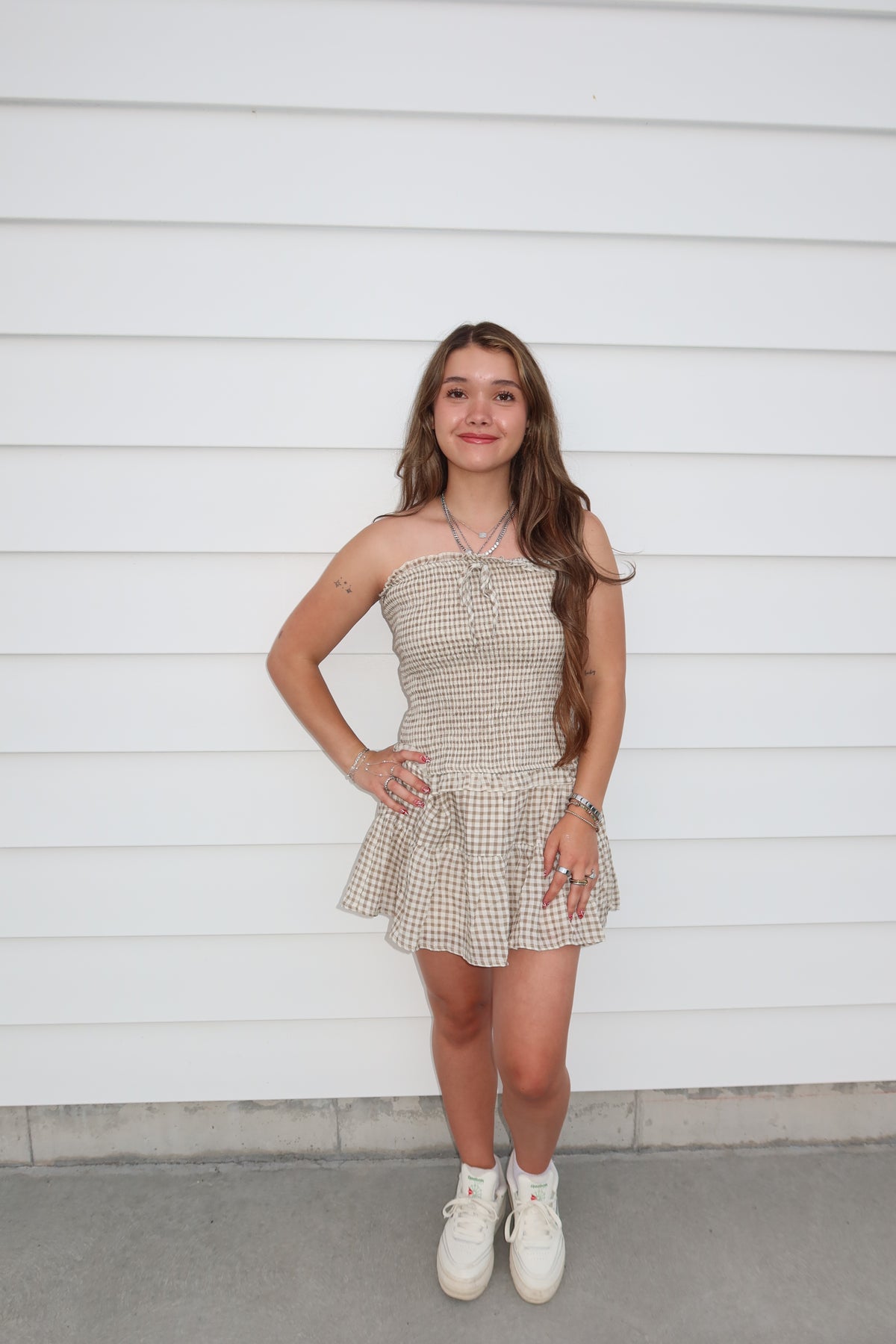 Smocked Mini Dress