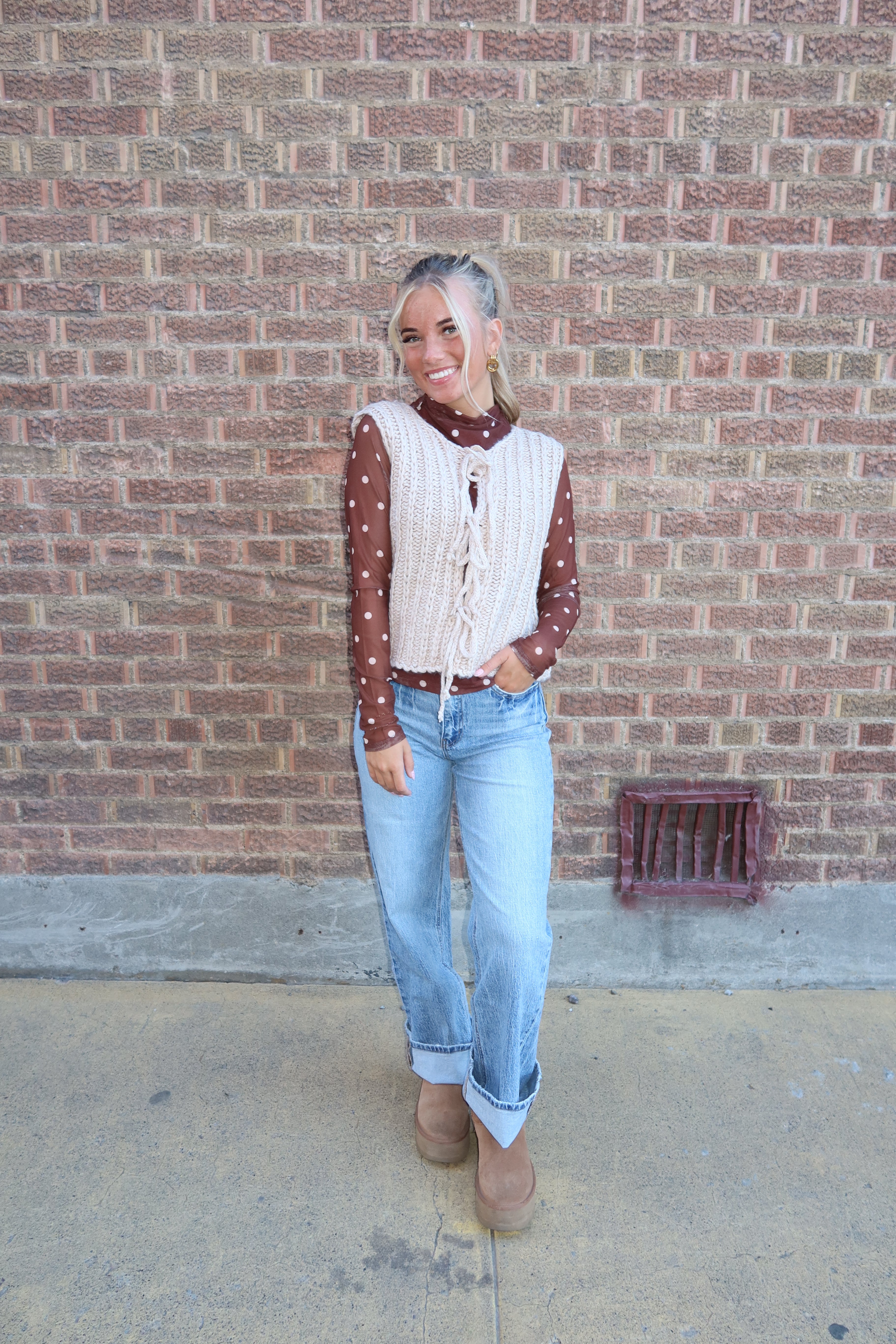 Tie It Up Sweater Tank