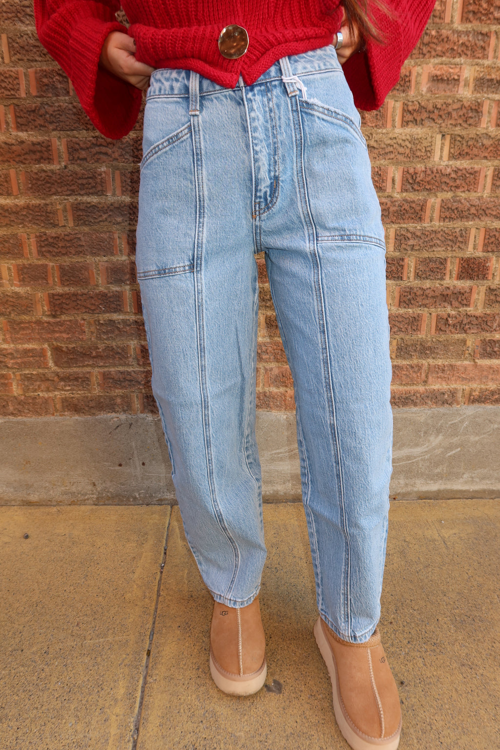 City Frame Barrel Jeans