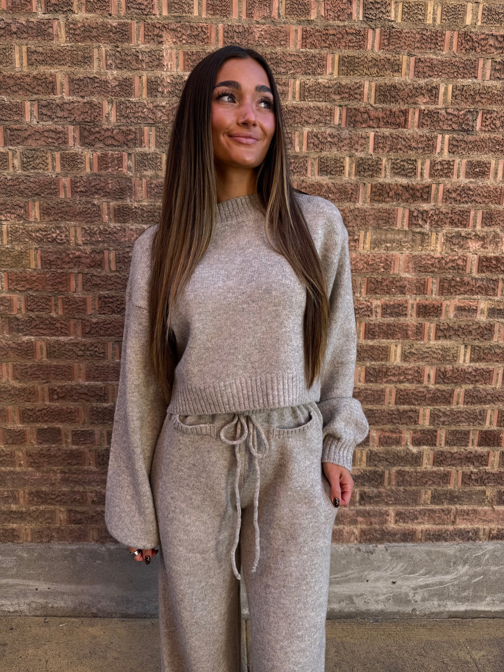 Mocha Allure Knit Set