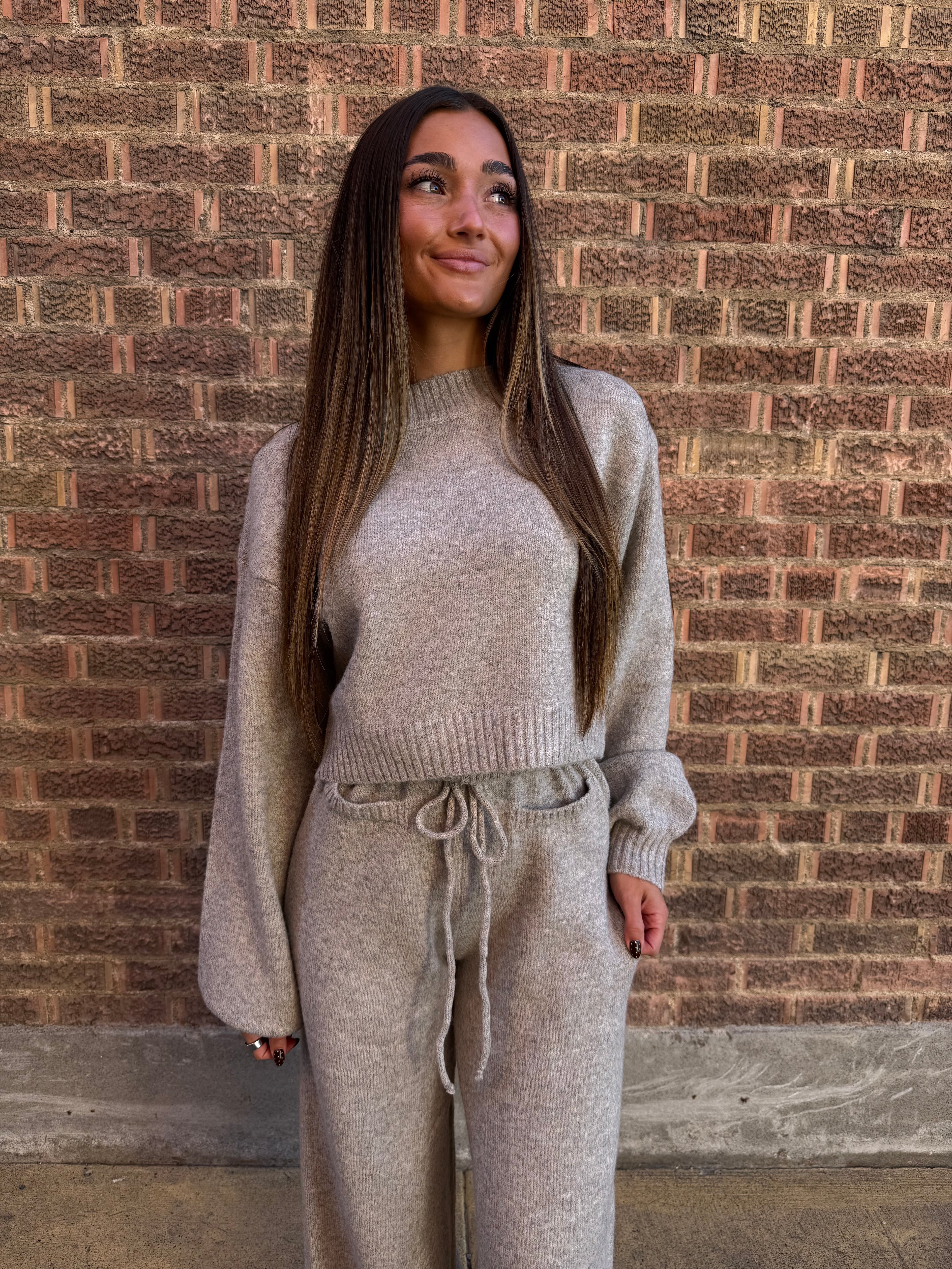 Mocha Allure Knit Set