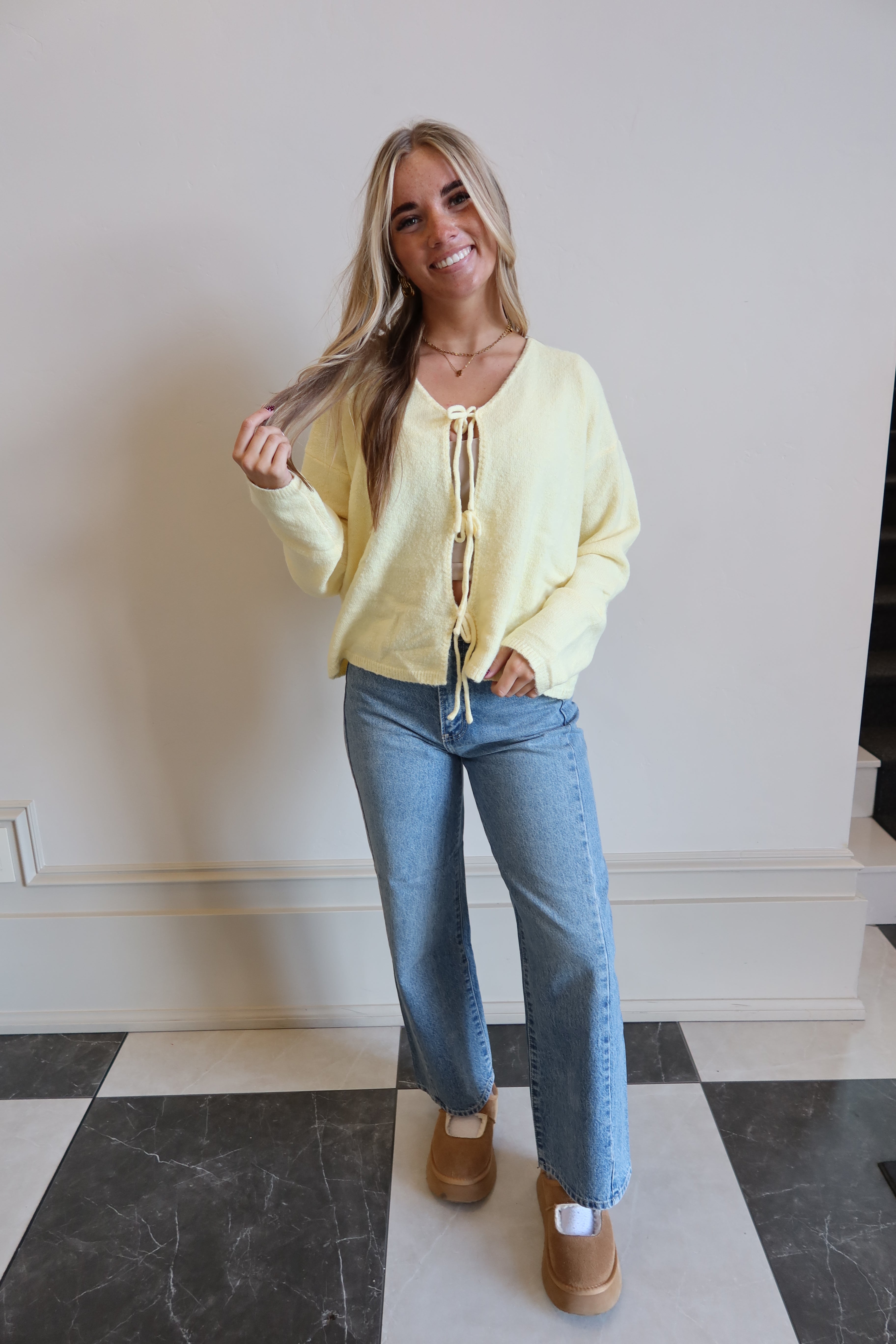 Buttercup Bow Knit Sweater