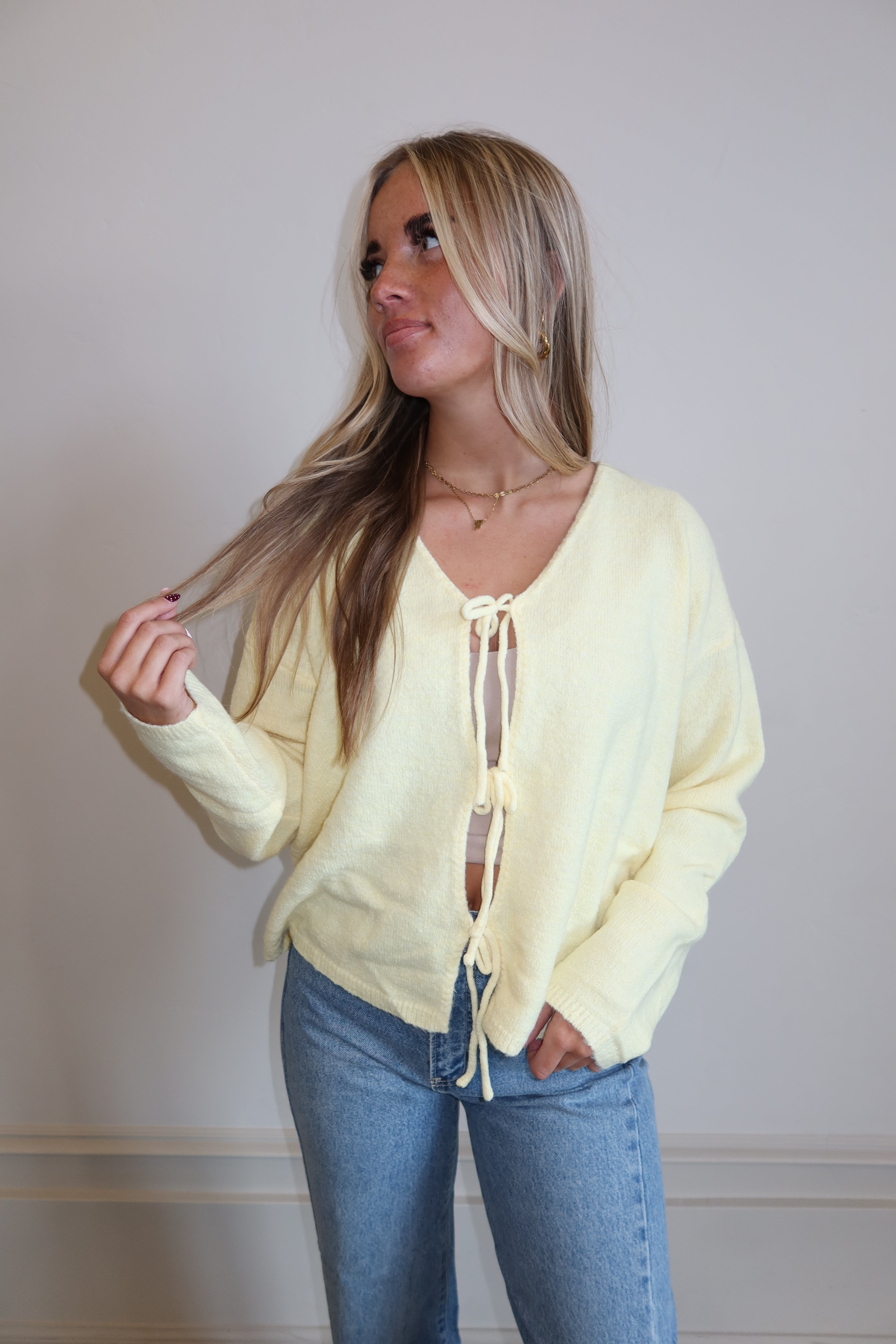 Buttercup Bow Knit Sweater
