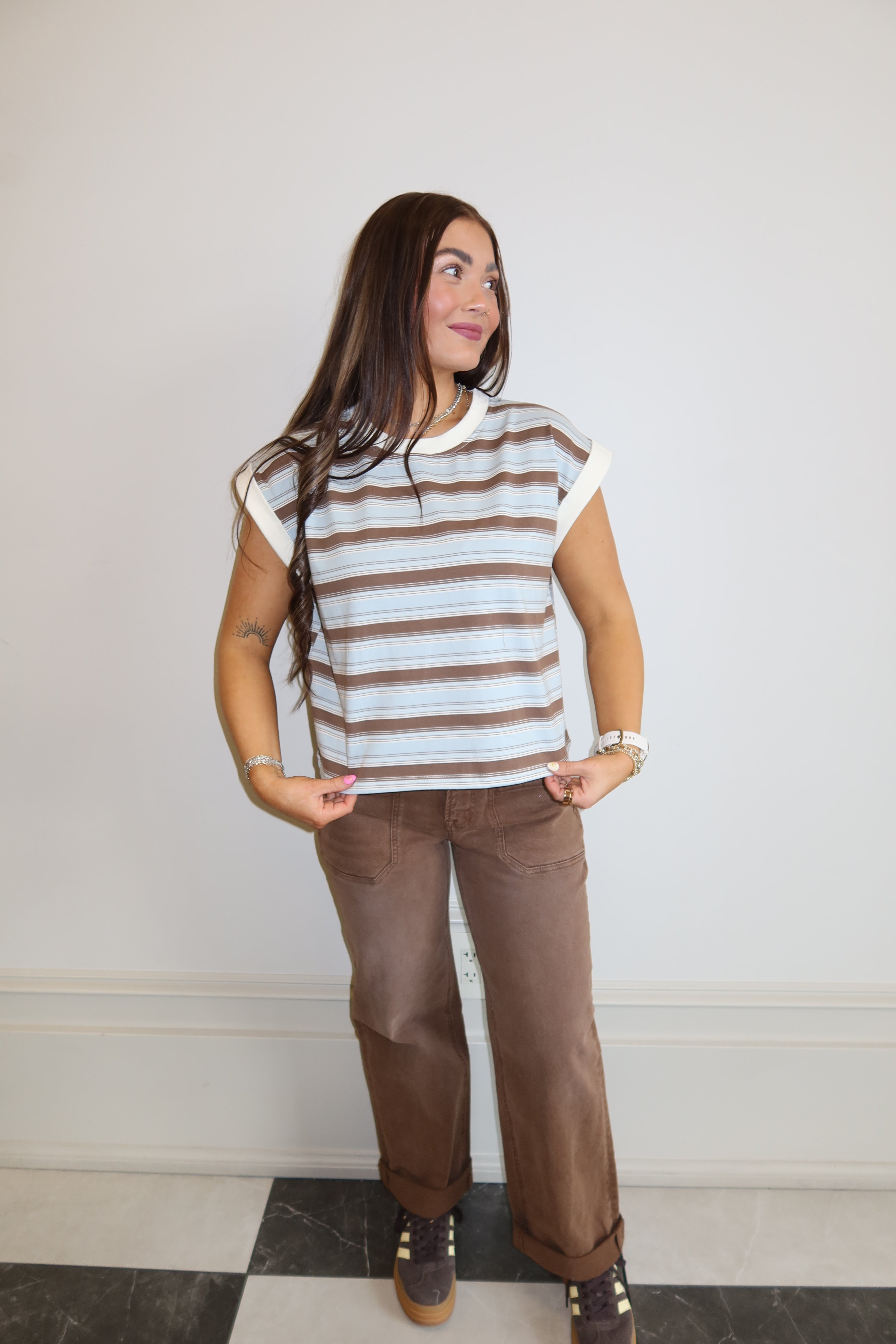 Driftwood Stripe Tee