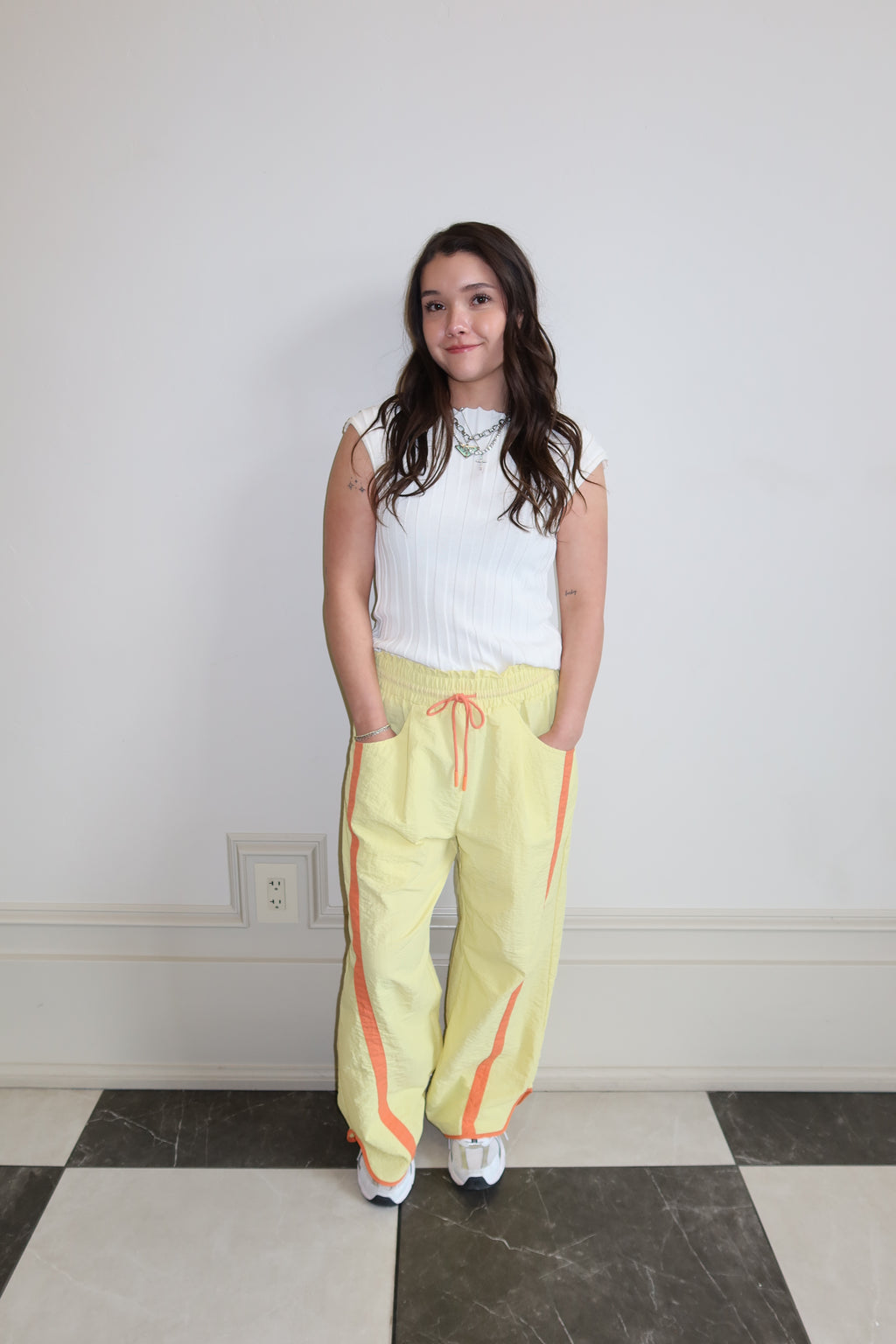 Yellow Track Pant