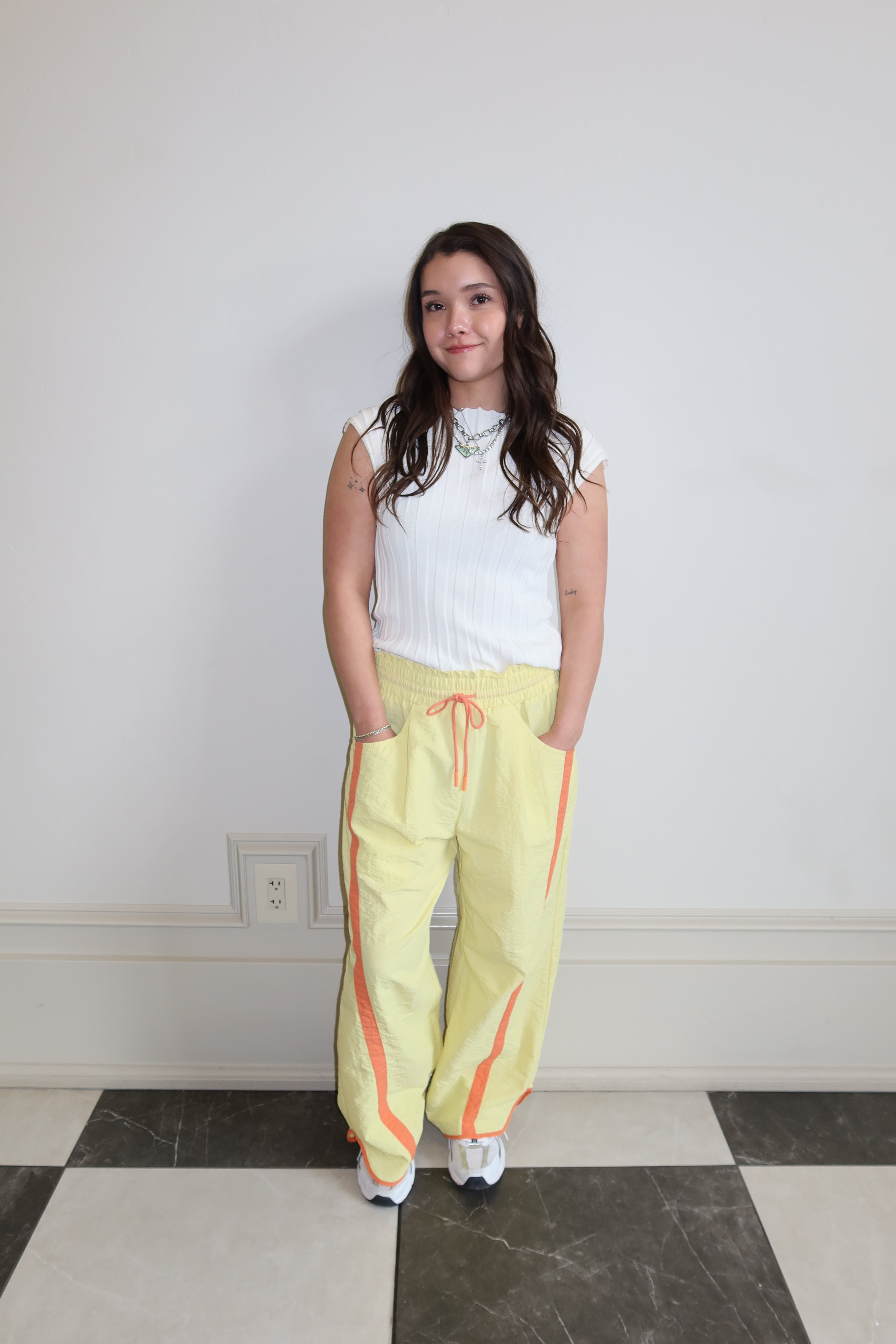 Yellow Track Pant