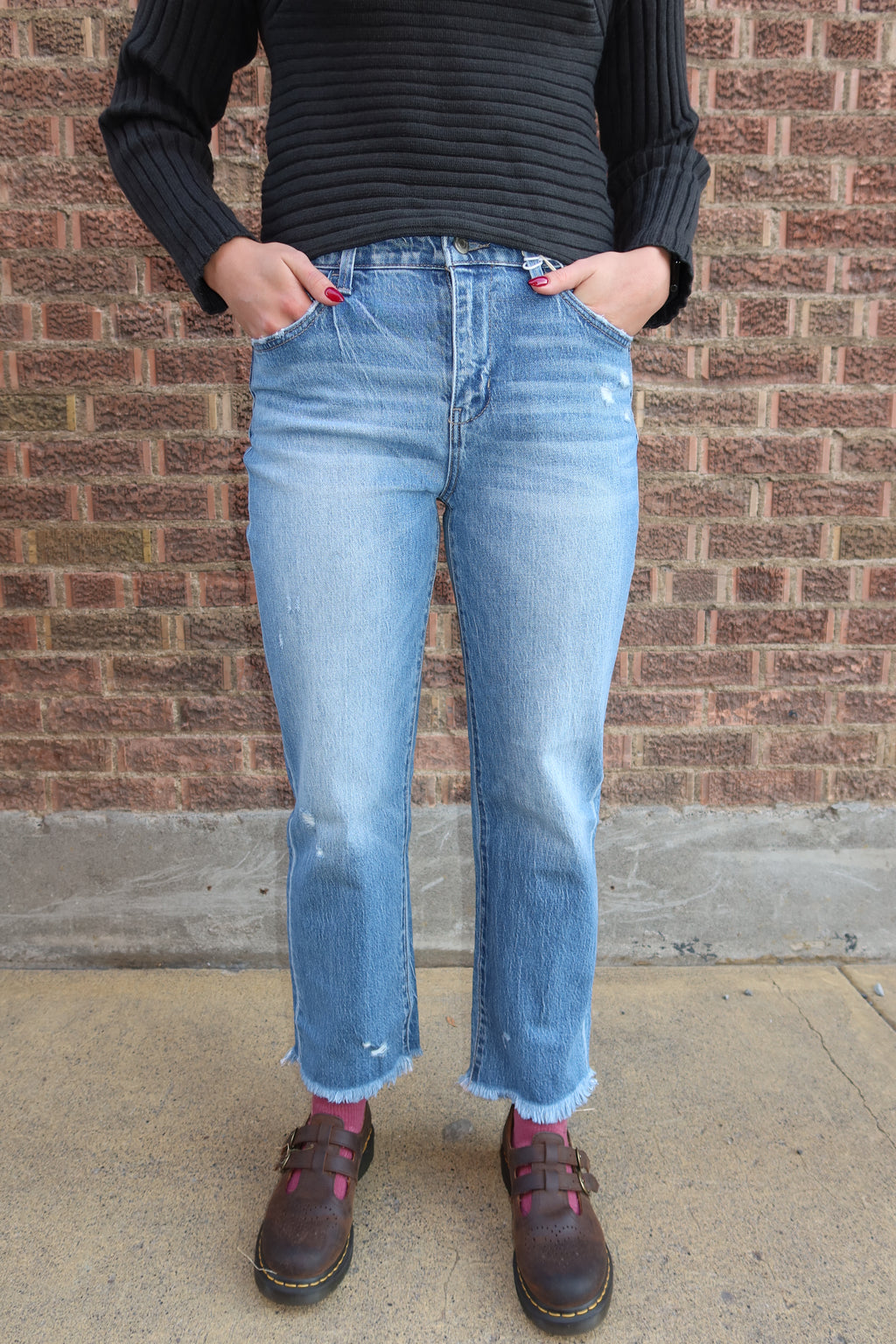 High-Rise Cropped Jeans