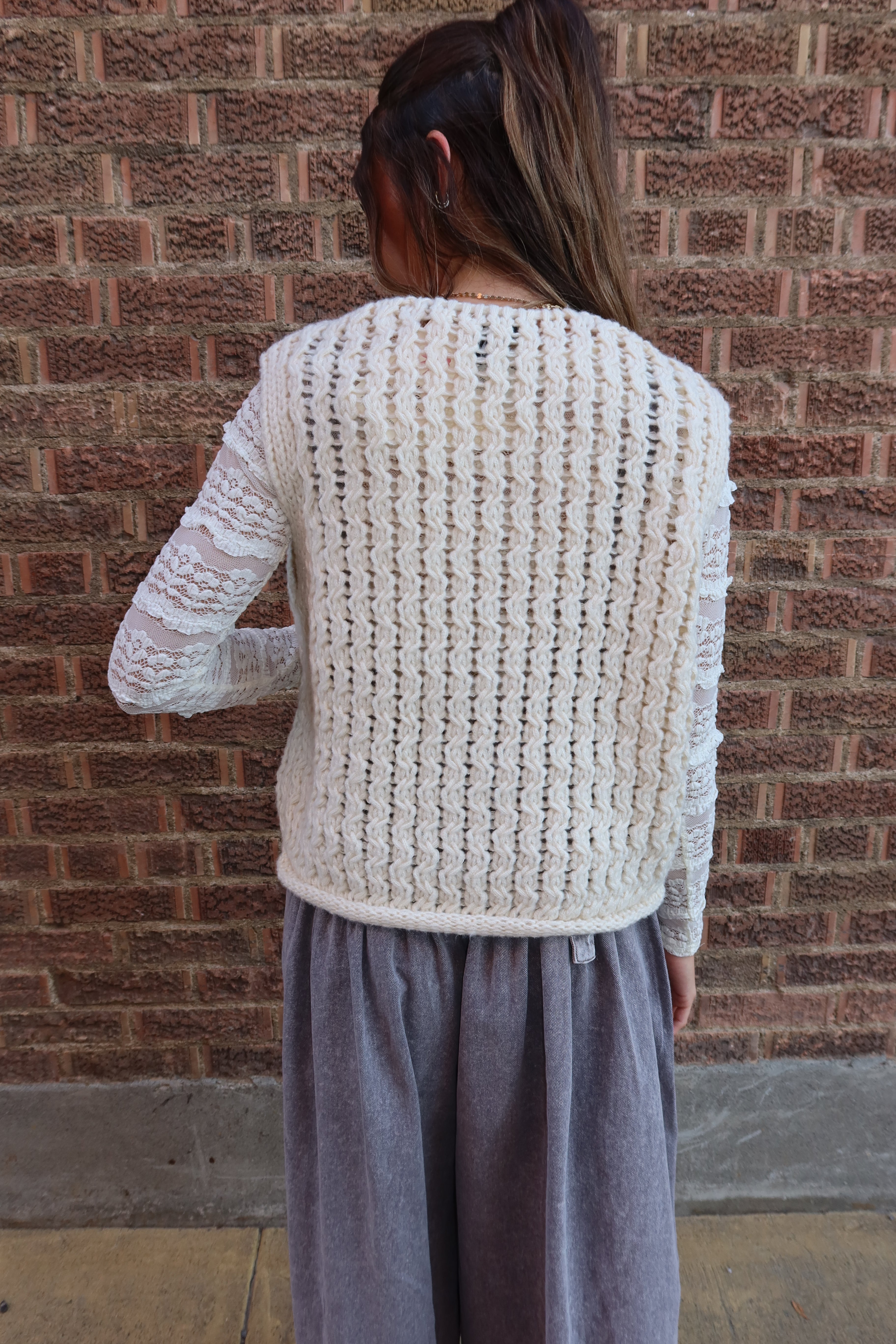 Chunky Cream Sweater