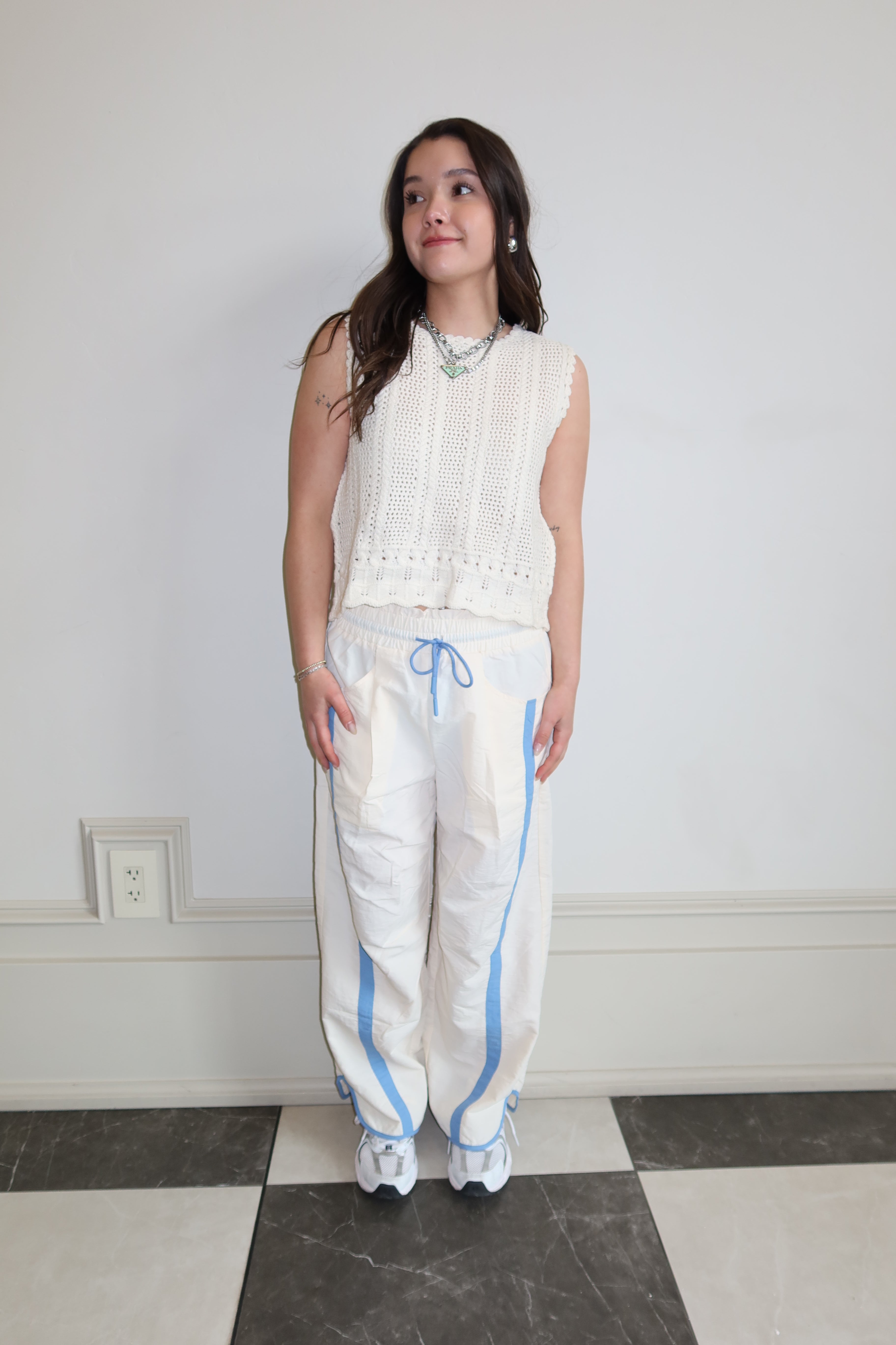 Blue Track Pant