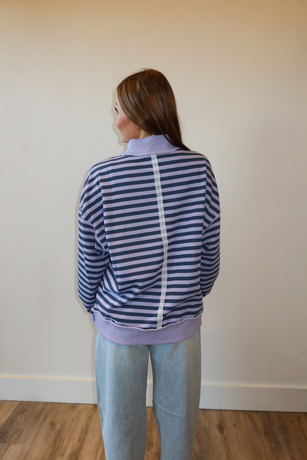 Grape Stripe Crew