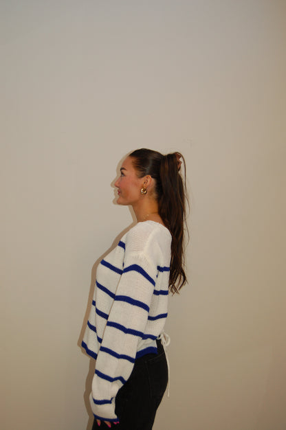 Chic Stripe Knit Sweater