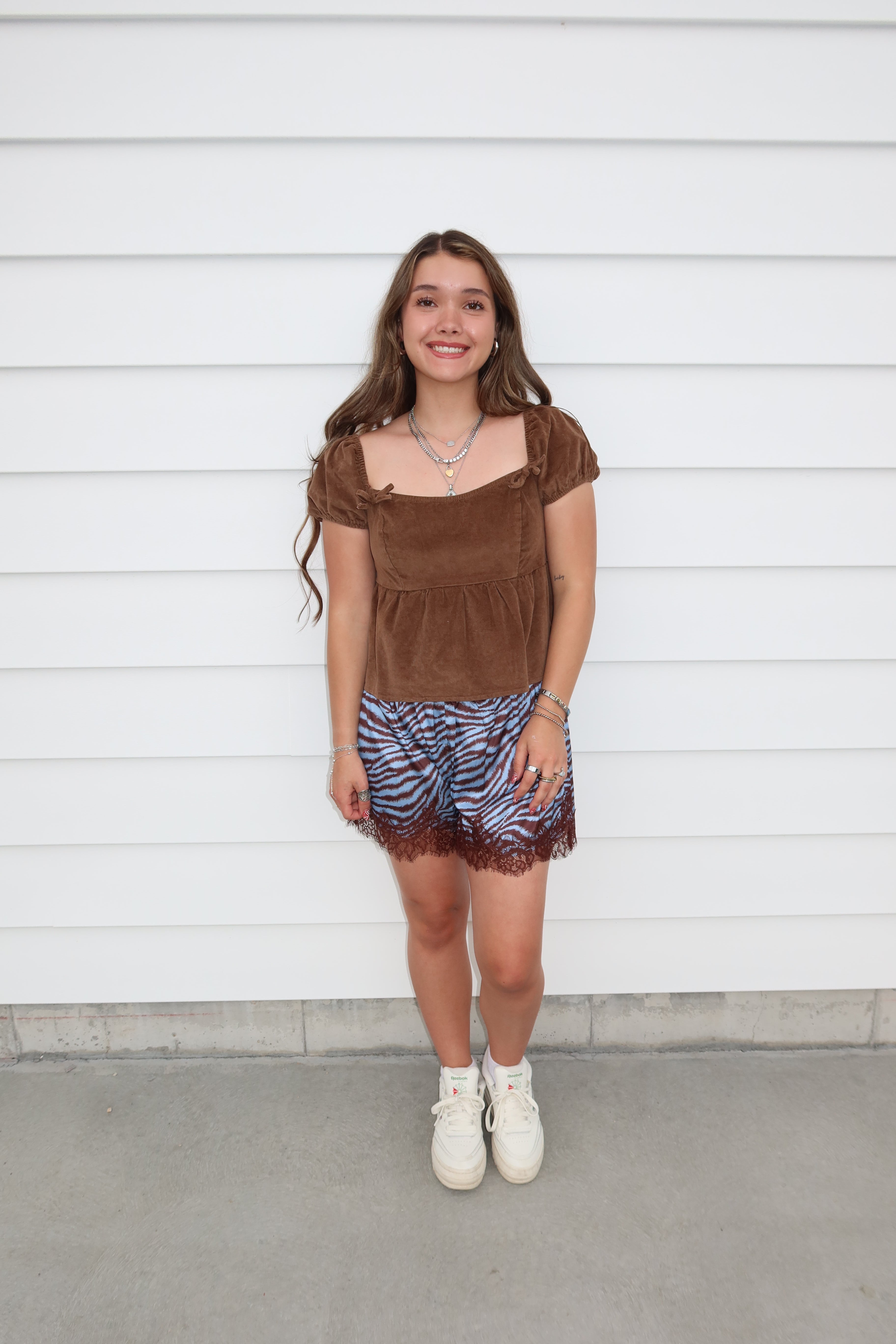 Zebra Lace Shorts