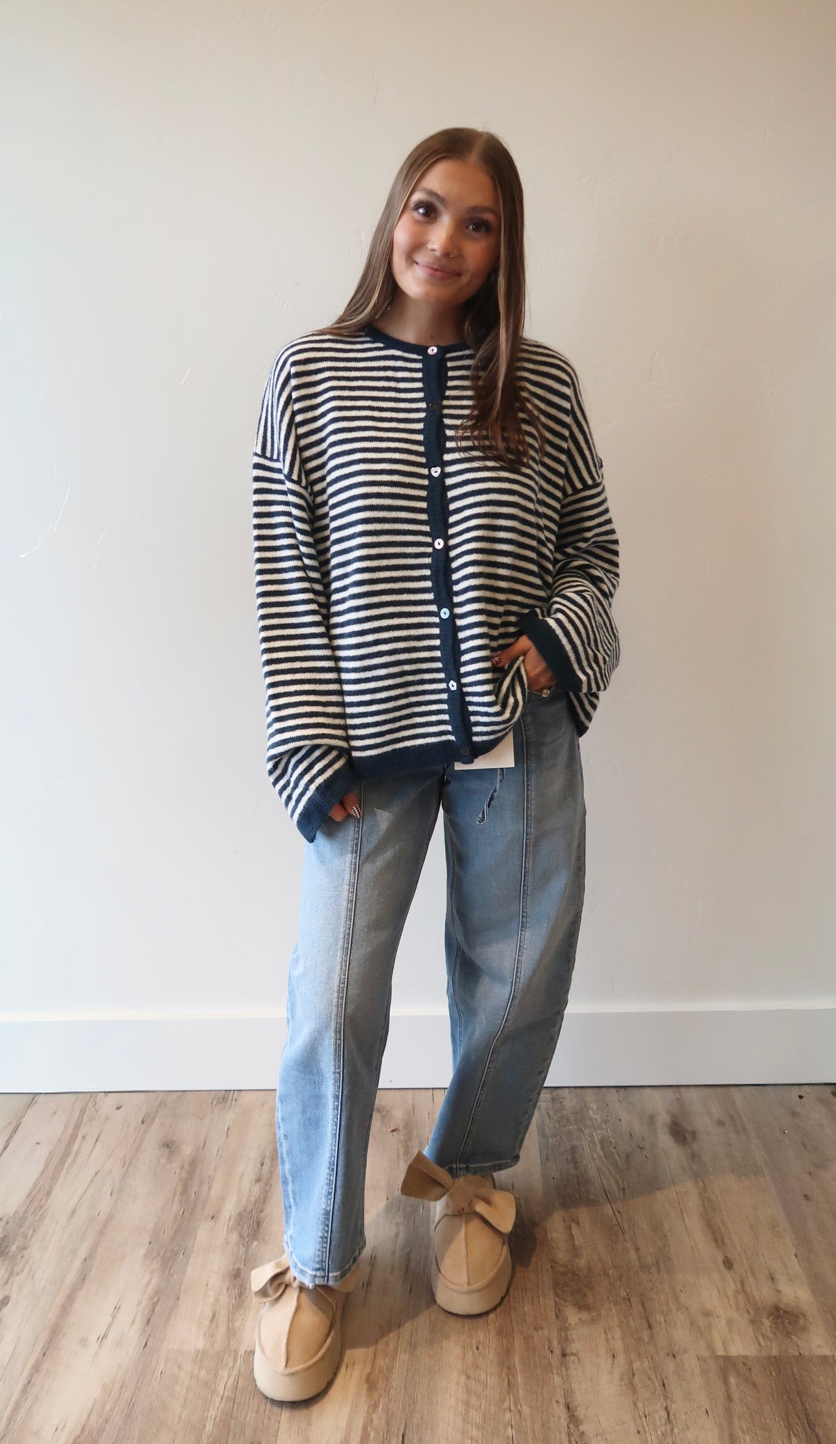 The Hampton Stripe Cardigan