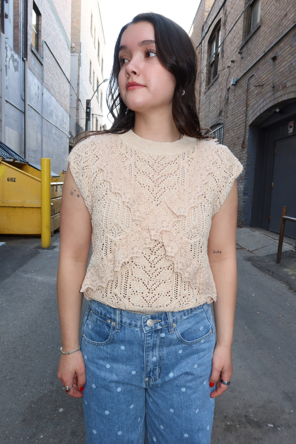 The Soft Whisper Ruffle Tank