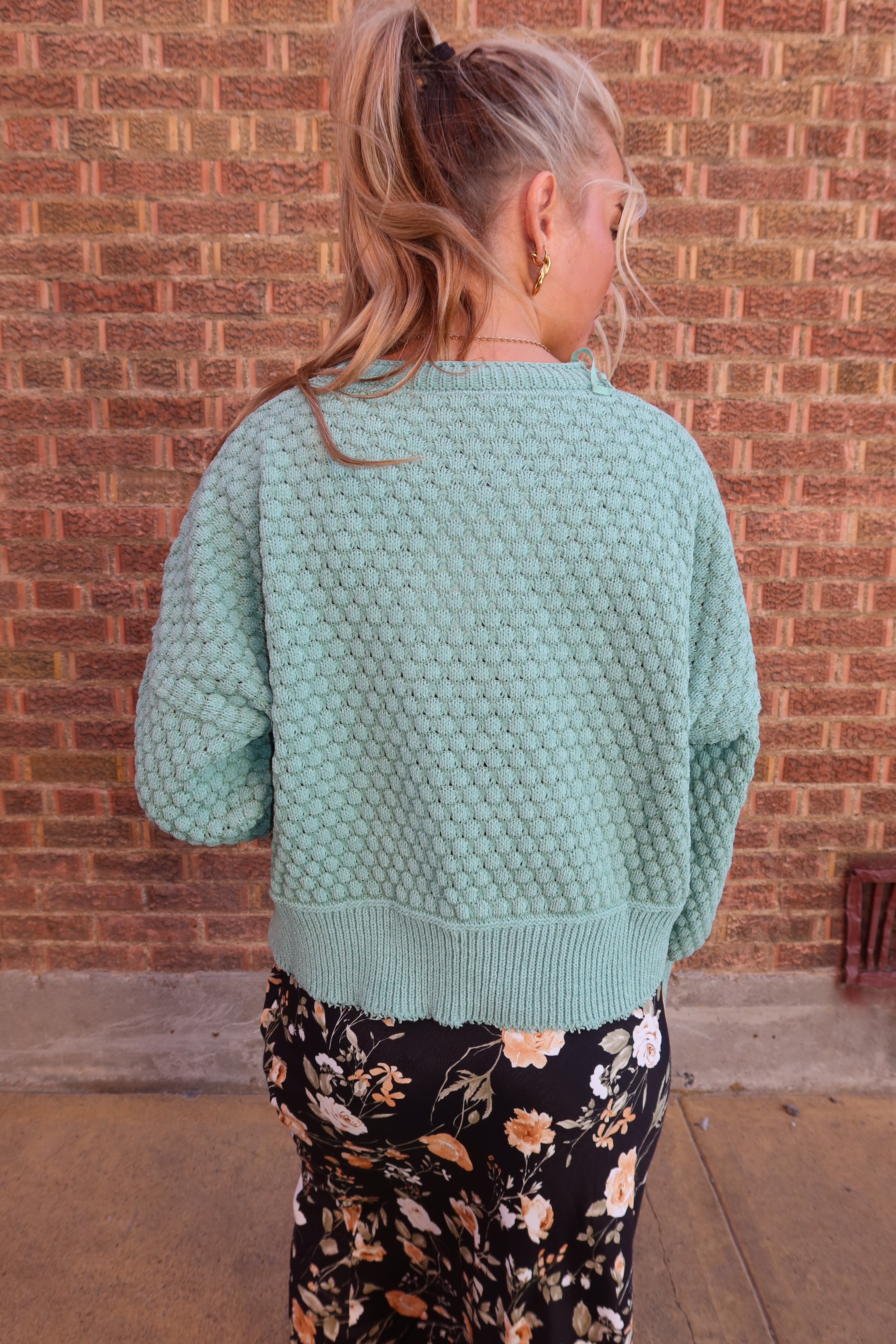 Seafoam Knit Sweater