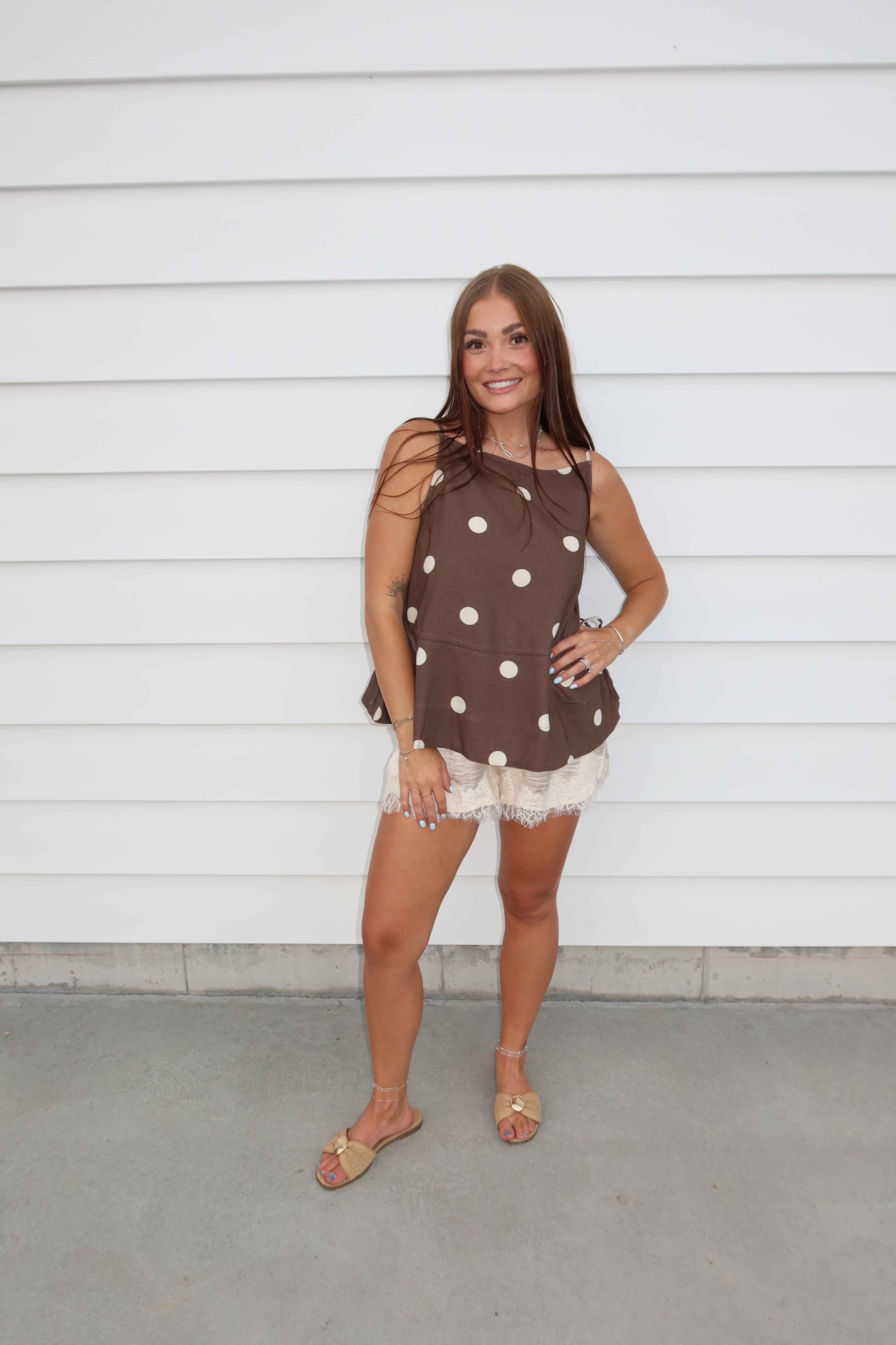 Ivory Lace Shorts