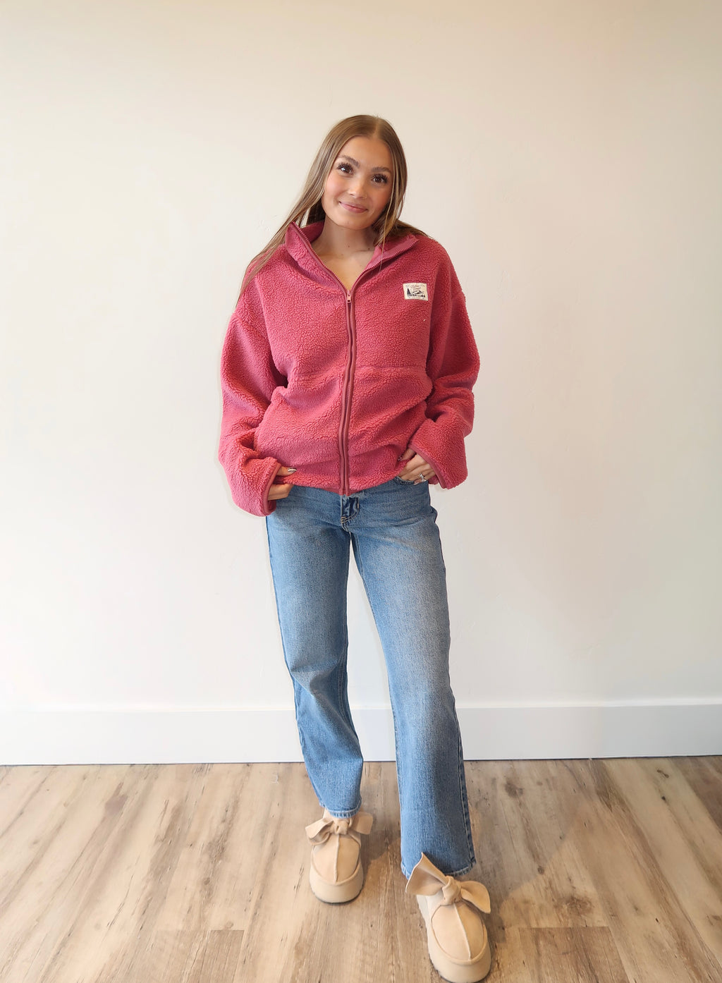Raspberry Retreat Fleece Jacket