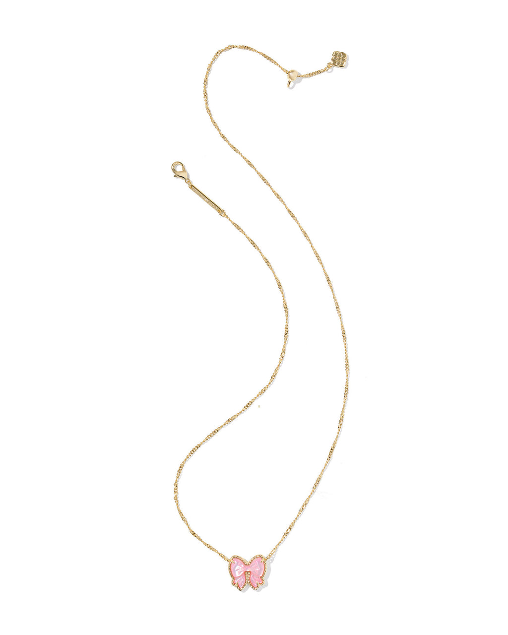 Haley Bow Short Pendant Necklace