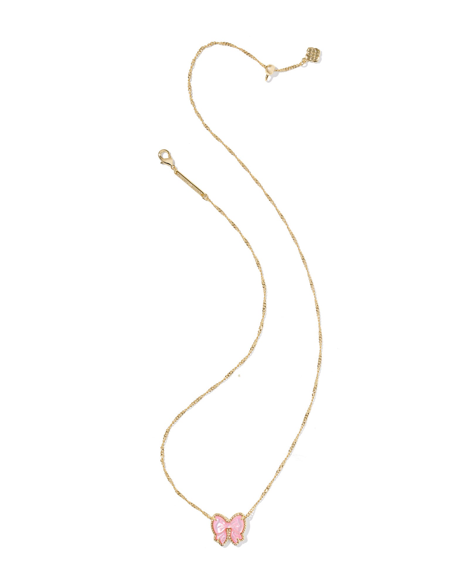 Haley Bow Short Pendant Necklace