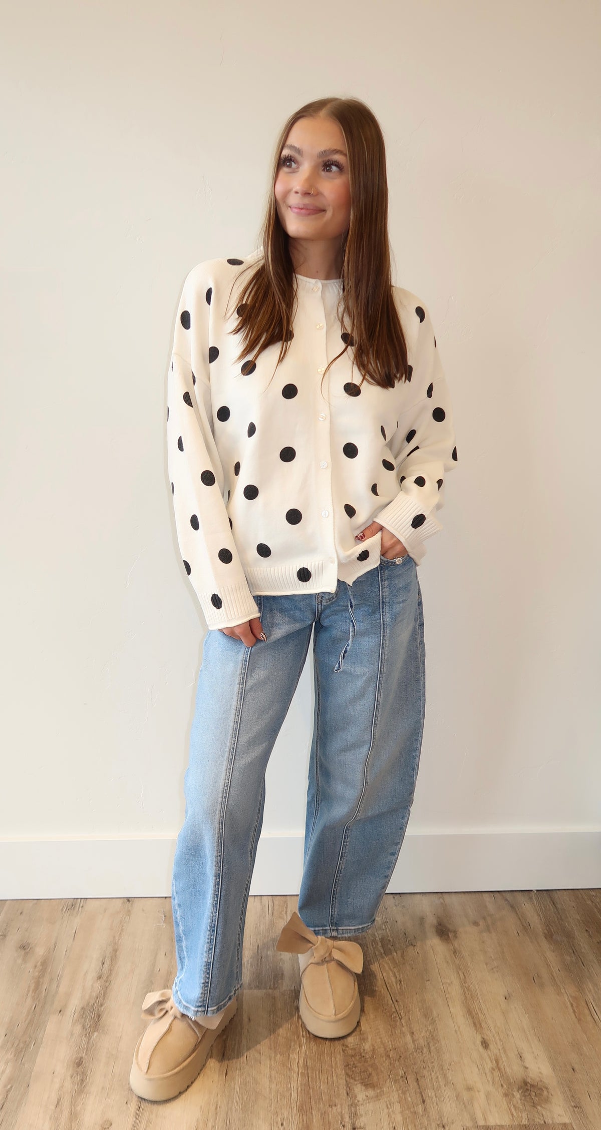 Vanilla Dot Cardigan