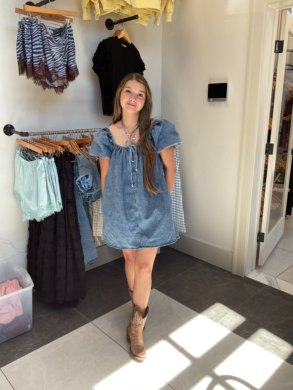 The Georgia Denim Dress