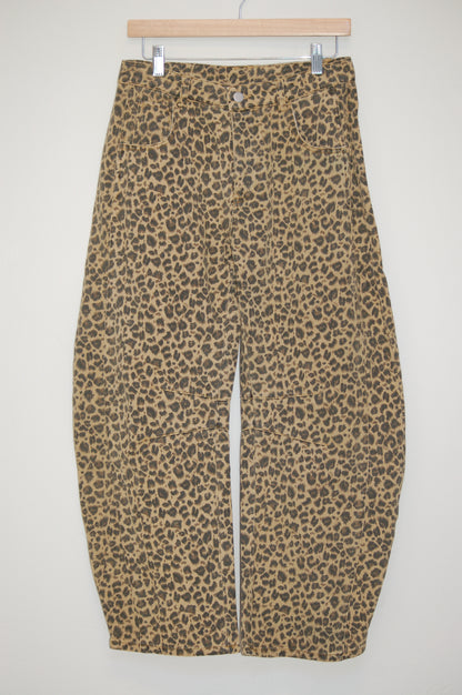 Cheetah Barrel Pants