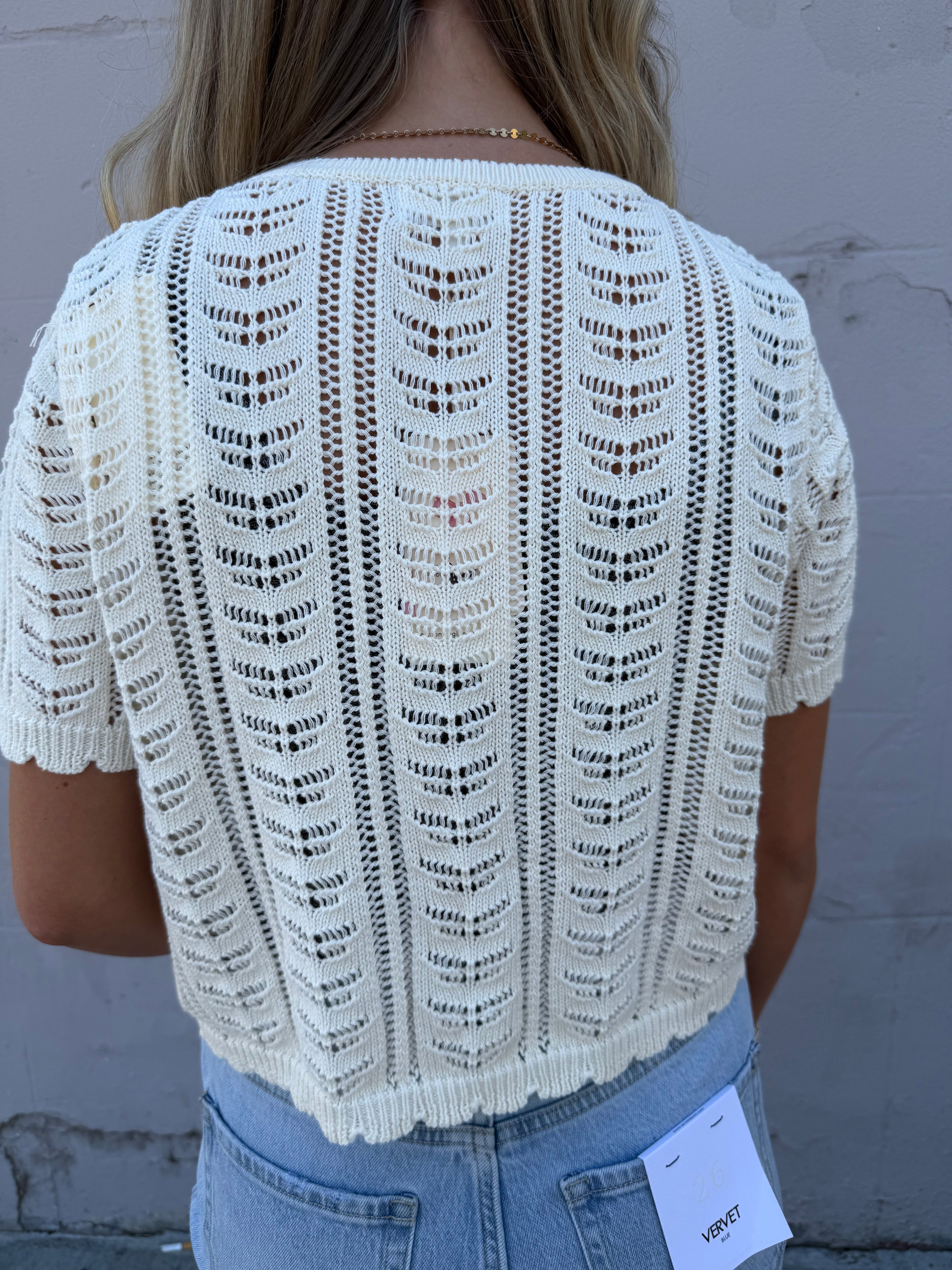 Sweet Knit-Tie Sweater
