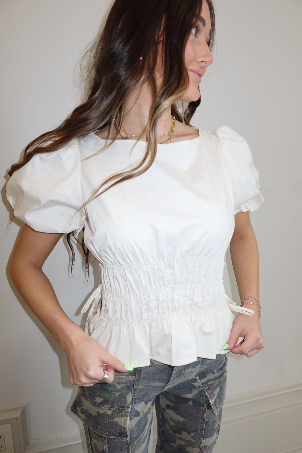 Camille Smocked Top