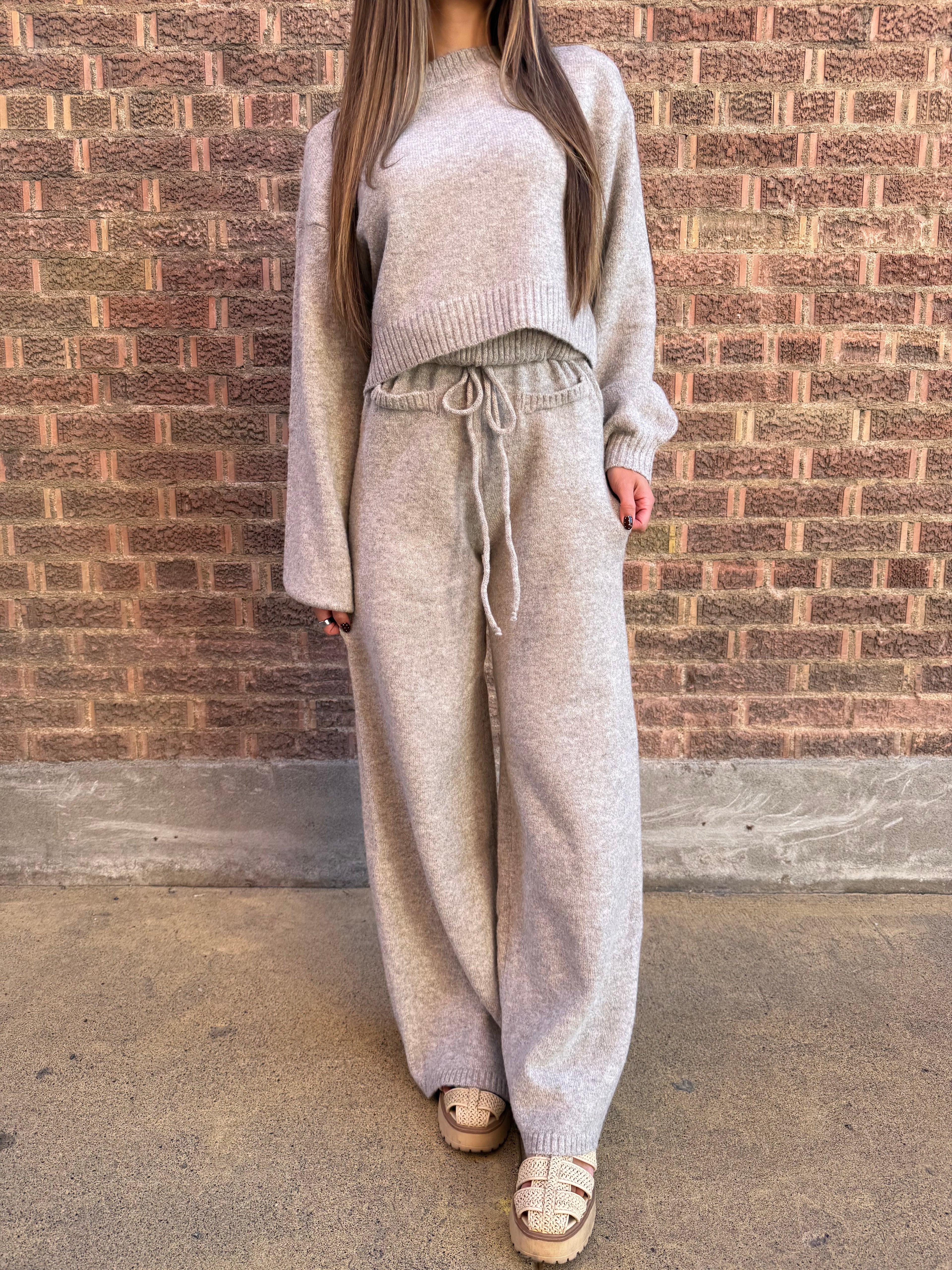 Mocha Allure Knit Set