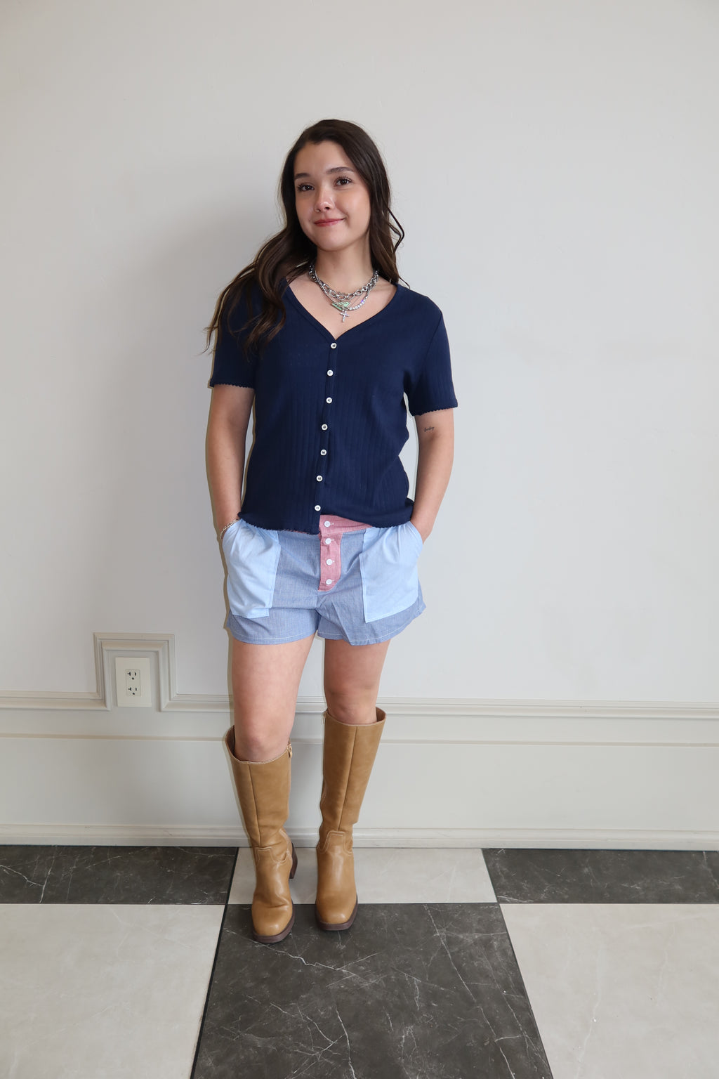 Americana Patch Shorts
