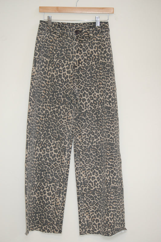 Leopard Wide Leg Pant