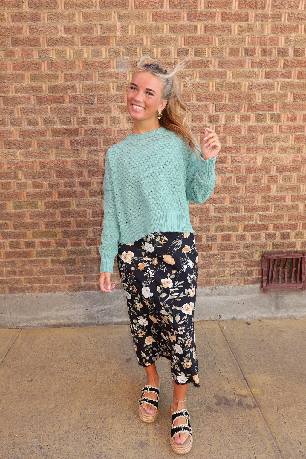 Seafoam Knit Sweater