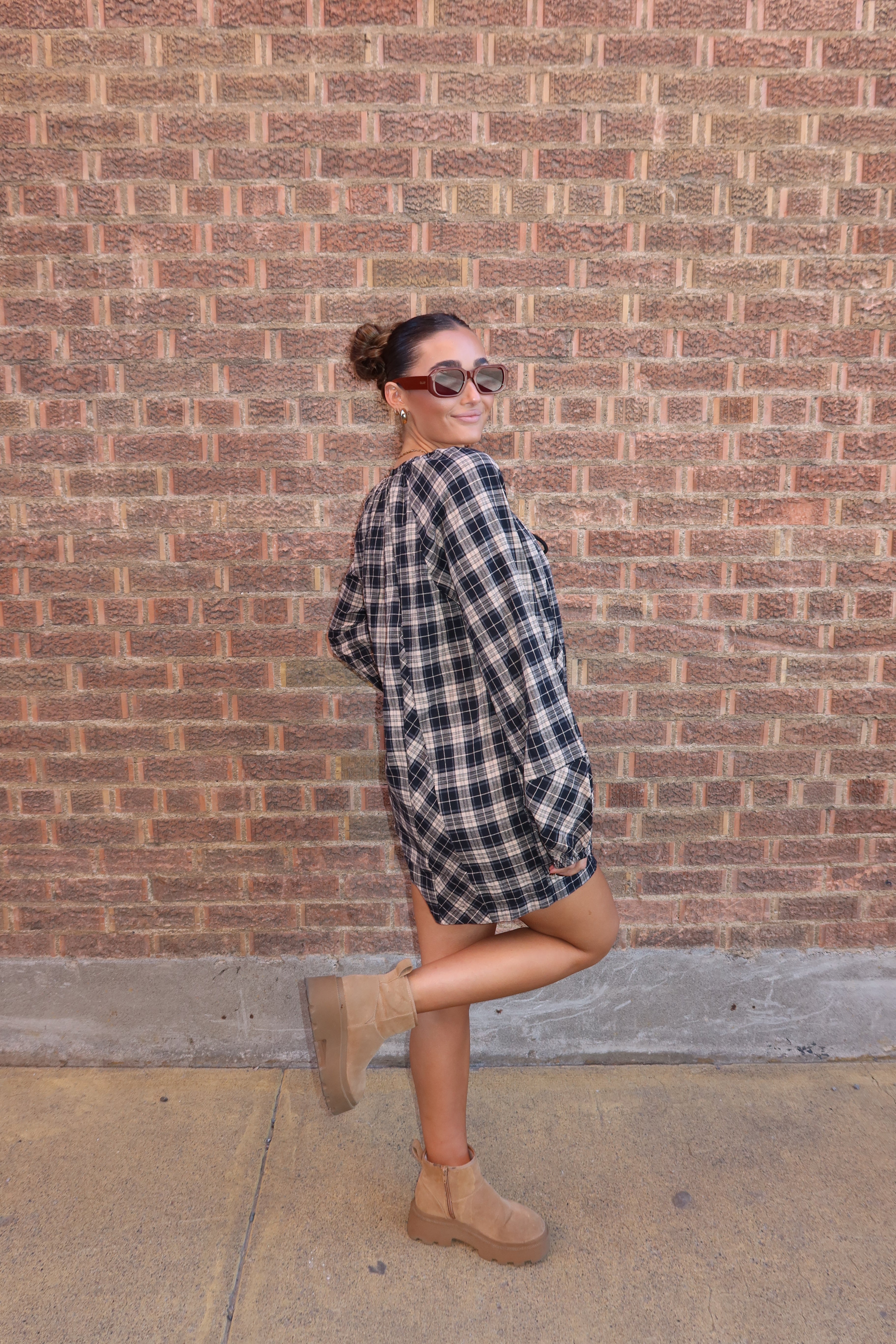 Brooklyn Plaid Romper