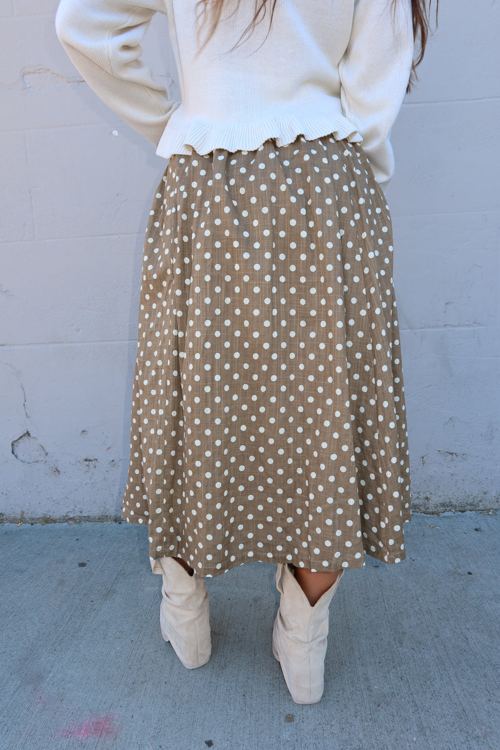 Fawn Polka Dot Skirt