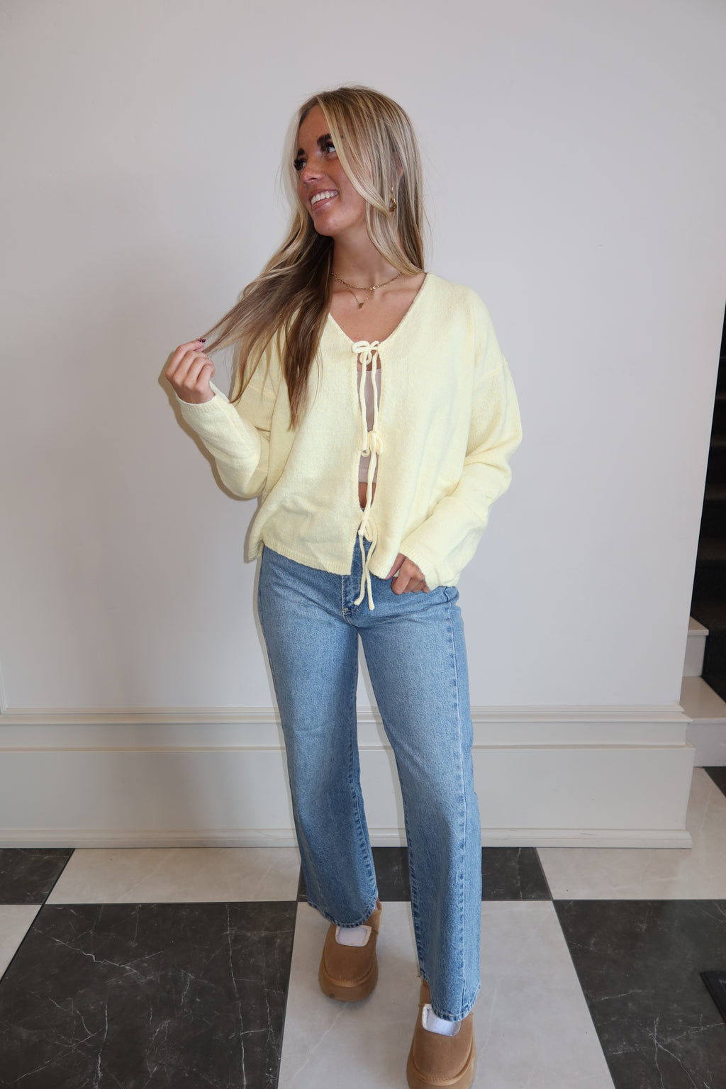 Buttercup Bow Knit Sweater