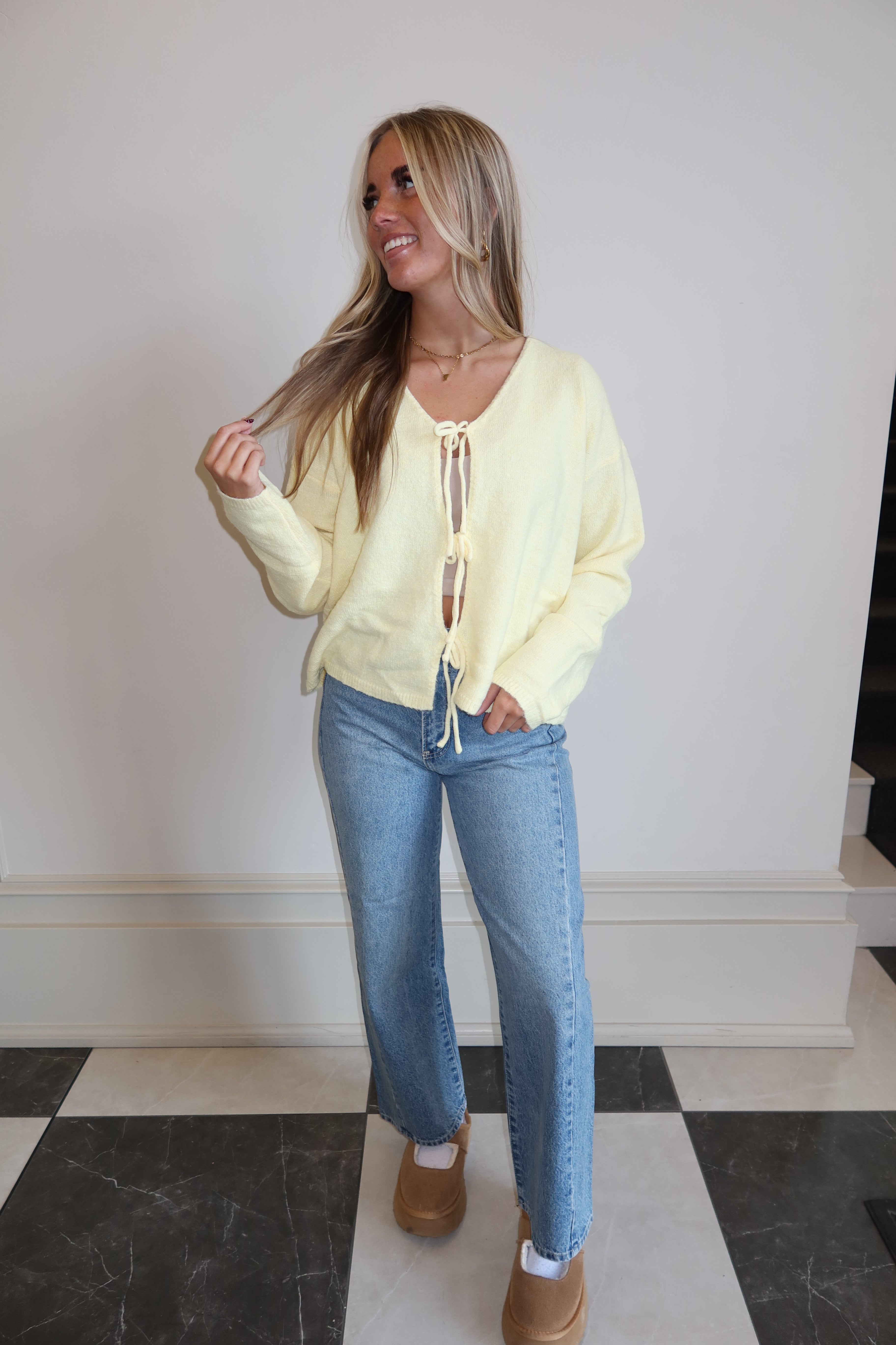 Buttercup Bow Knit Sweater