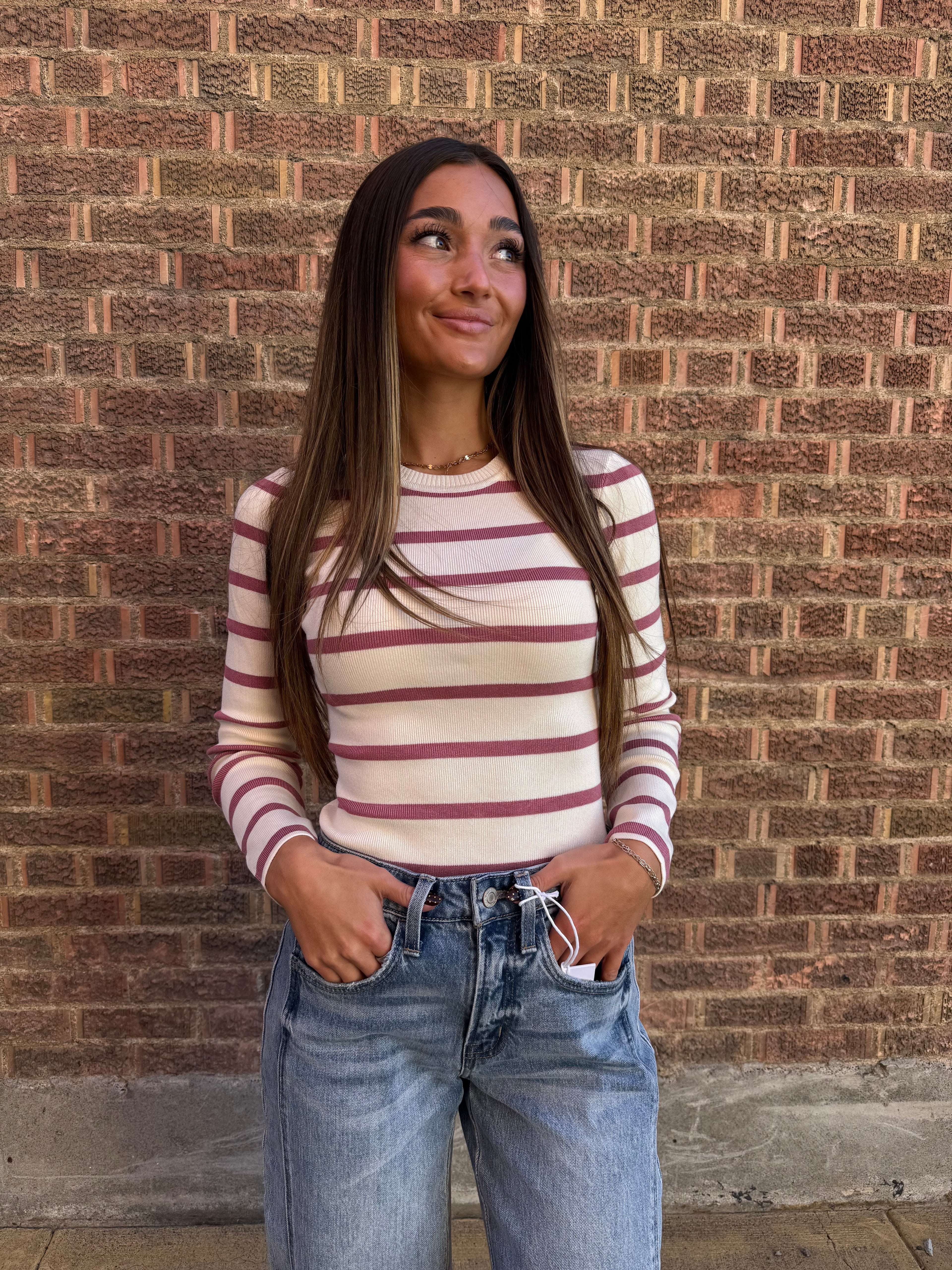 Mauve Long Sleeve Bodysuit
