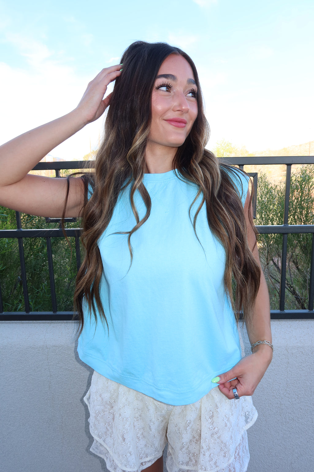 Coastal Teal Tank top