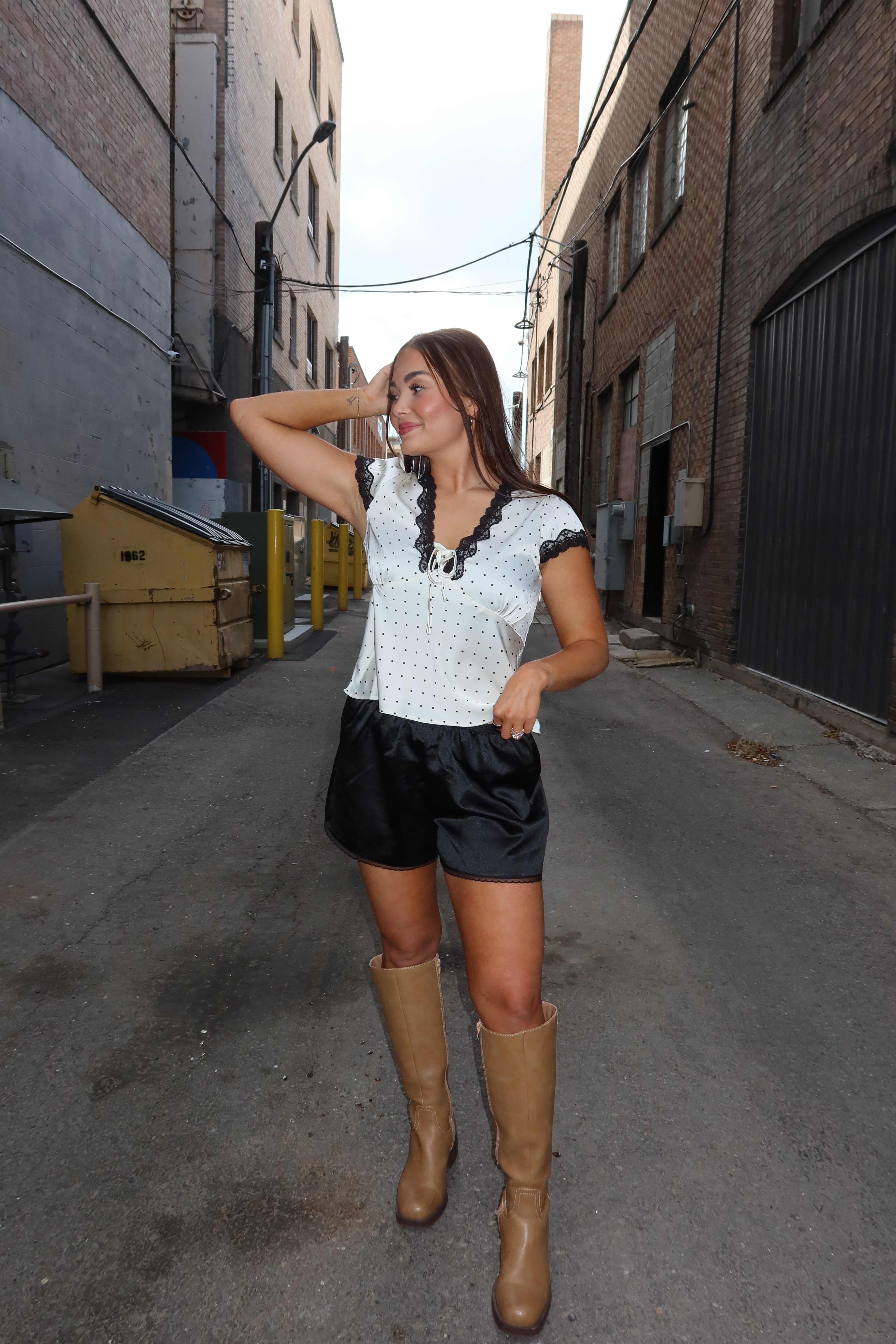 Dotted Lace Top