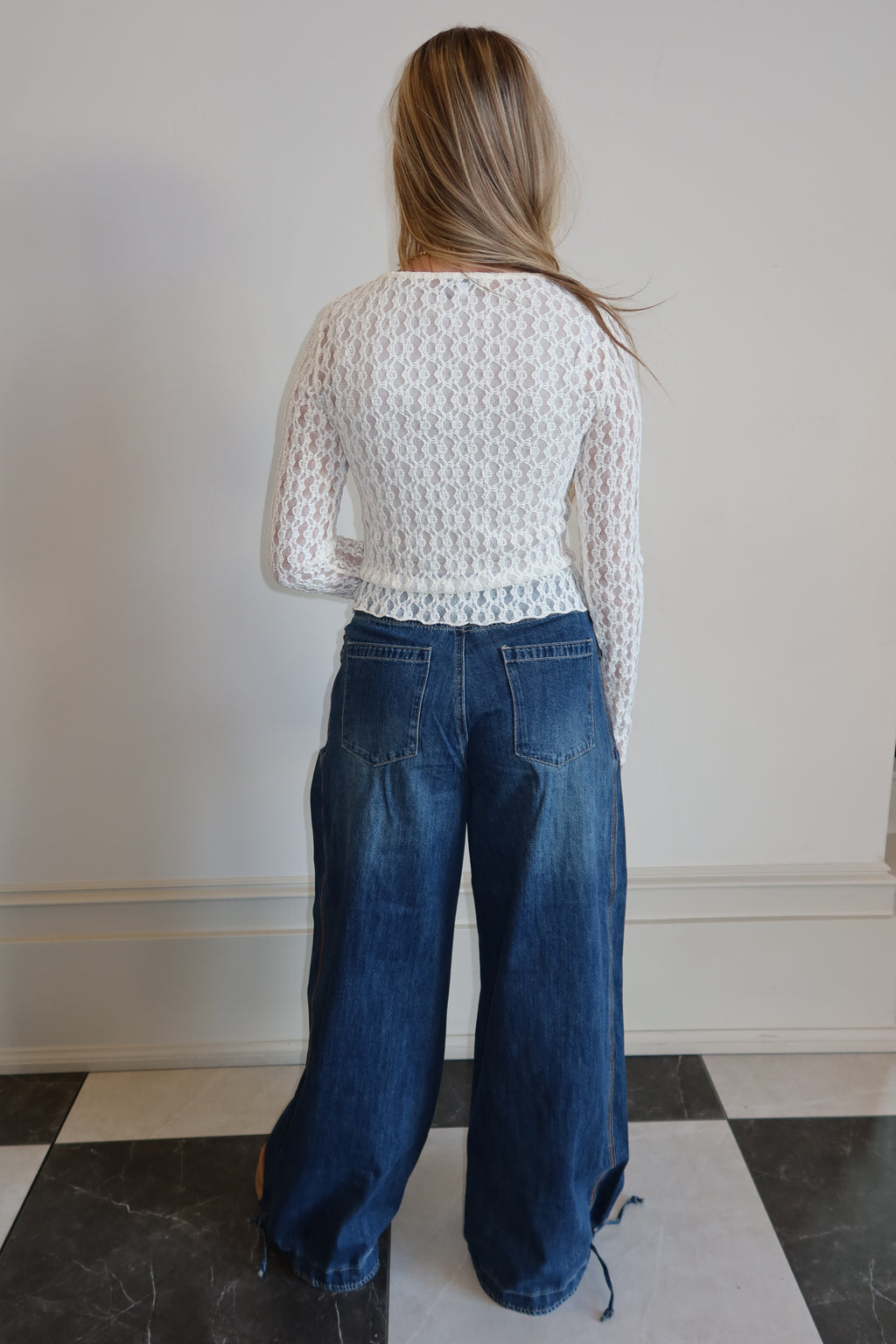 Midnight Pleat Denim