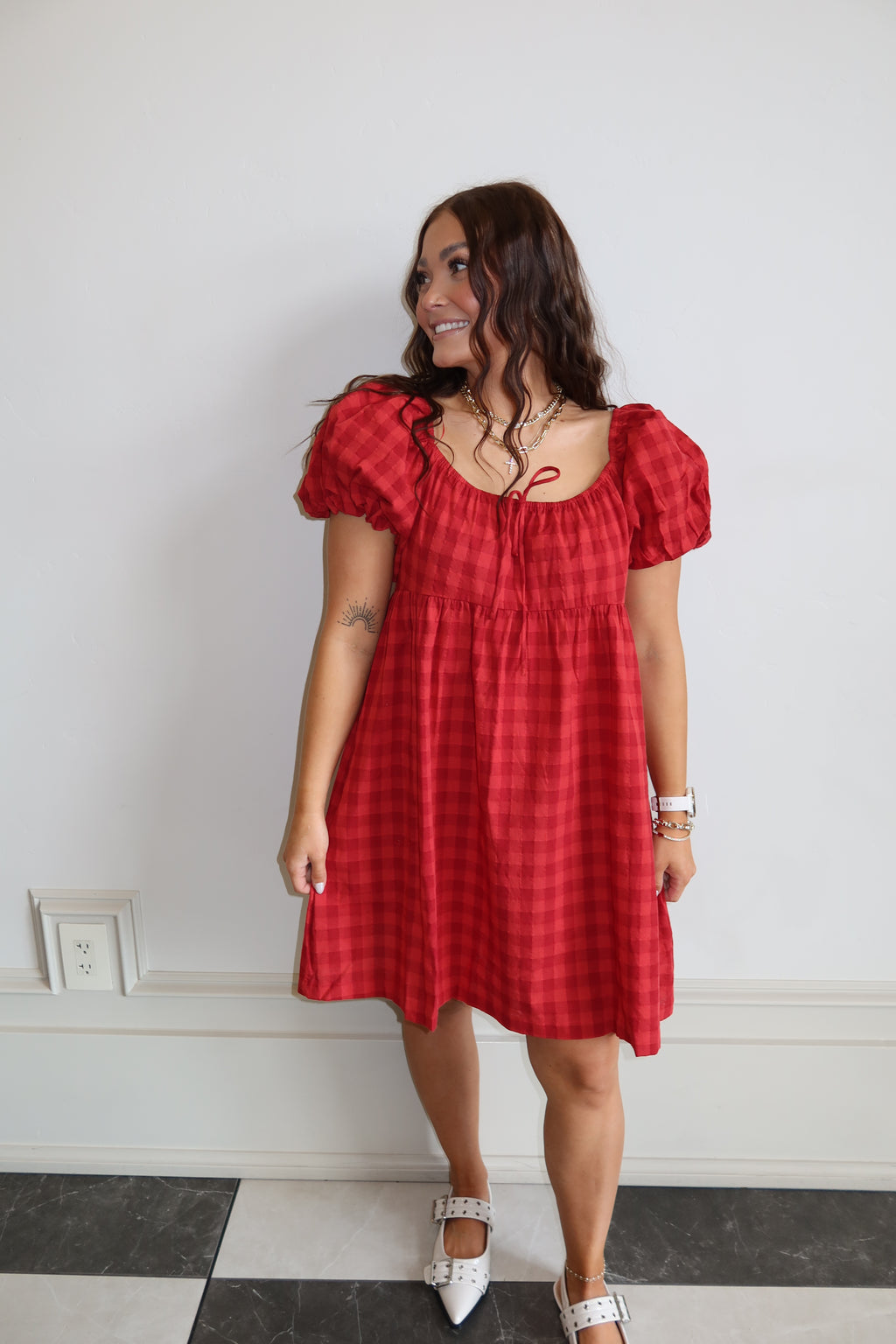Love Note Gingham Dress