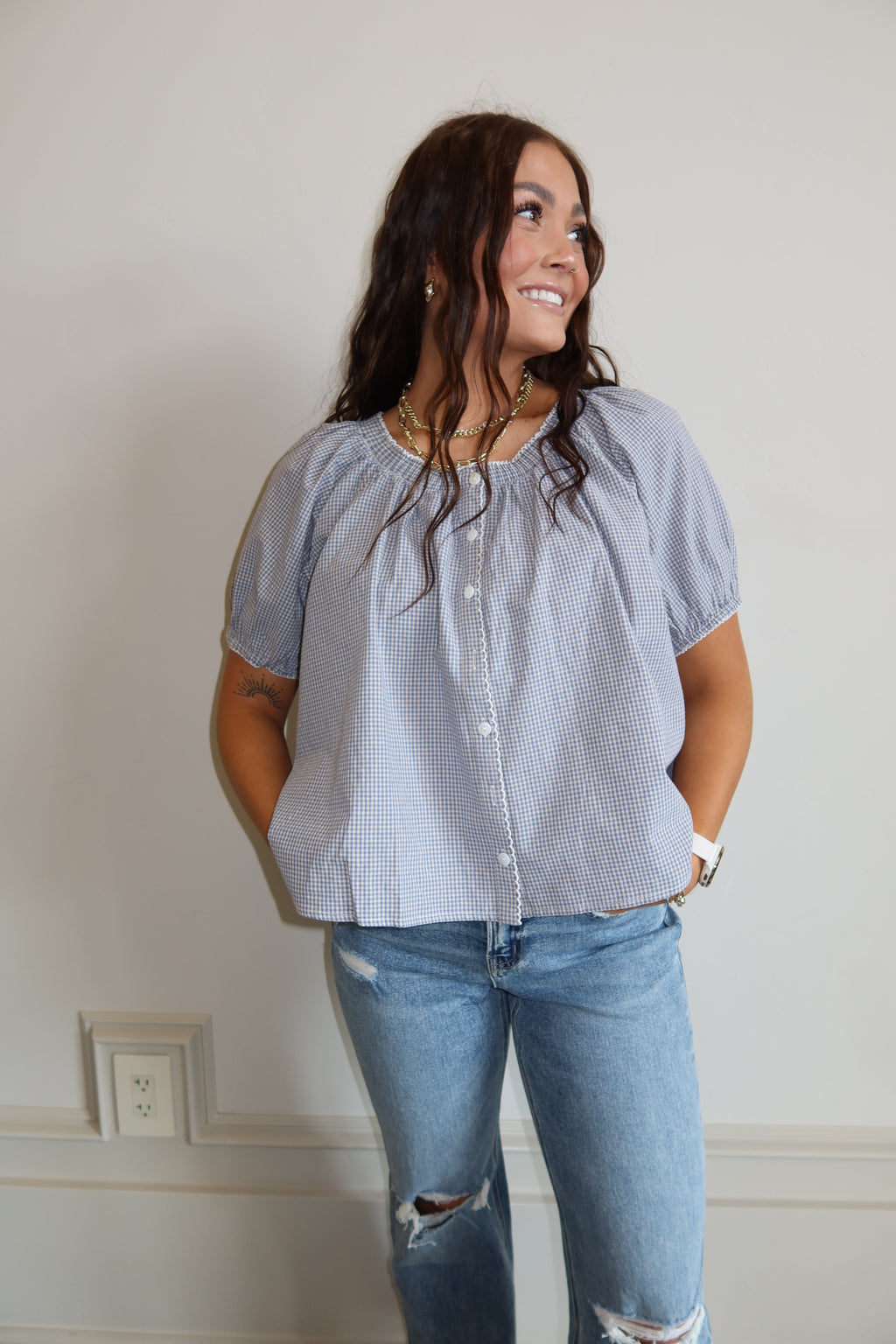 Coastal Picnic Blouse