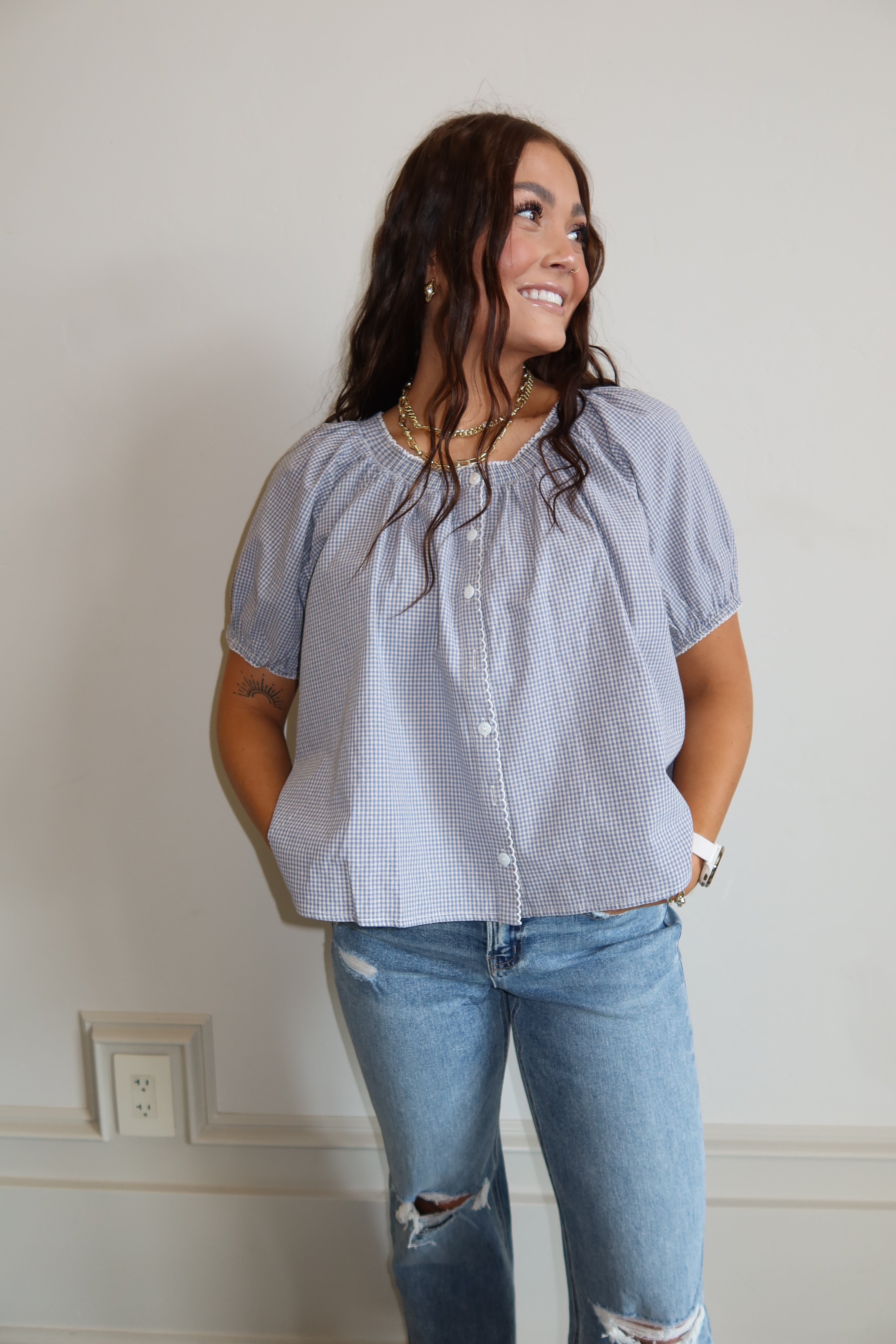 Coastal Picnic Blouse
