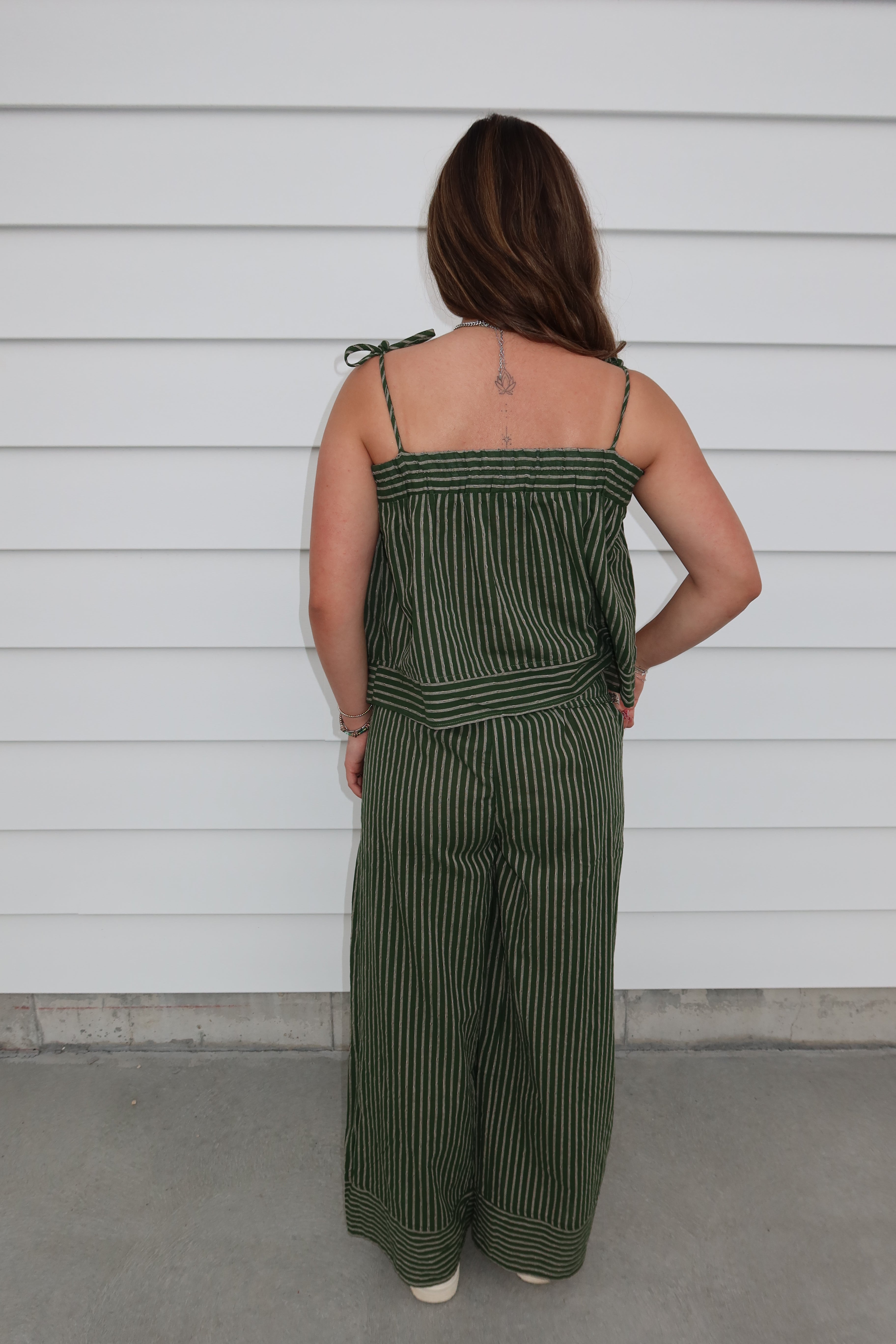 The Olive Grove Stripe Pants