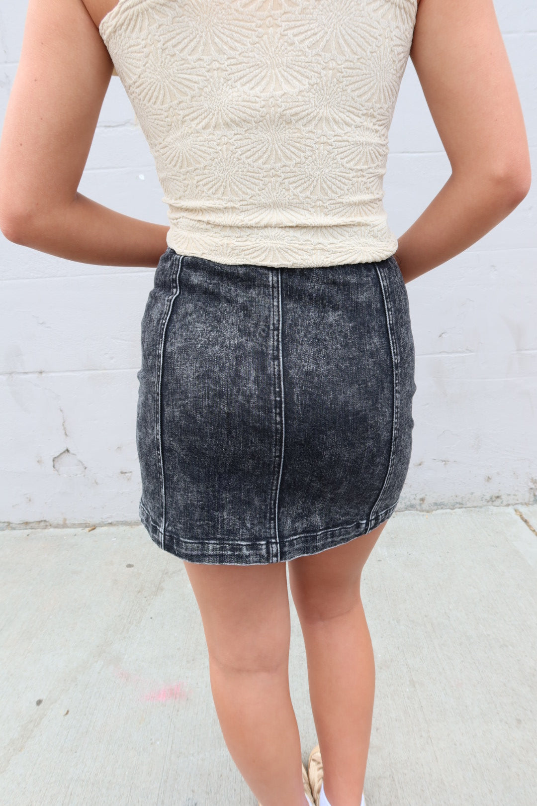 Double Take Mini Skirt