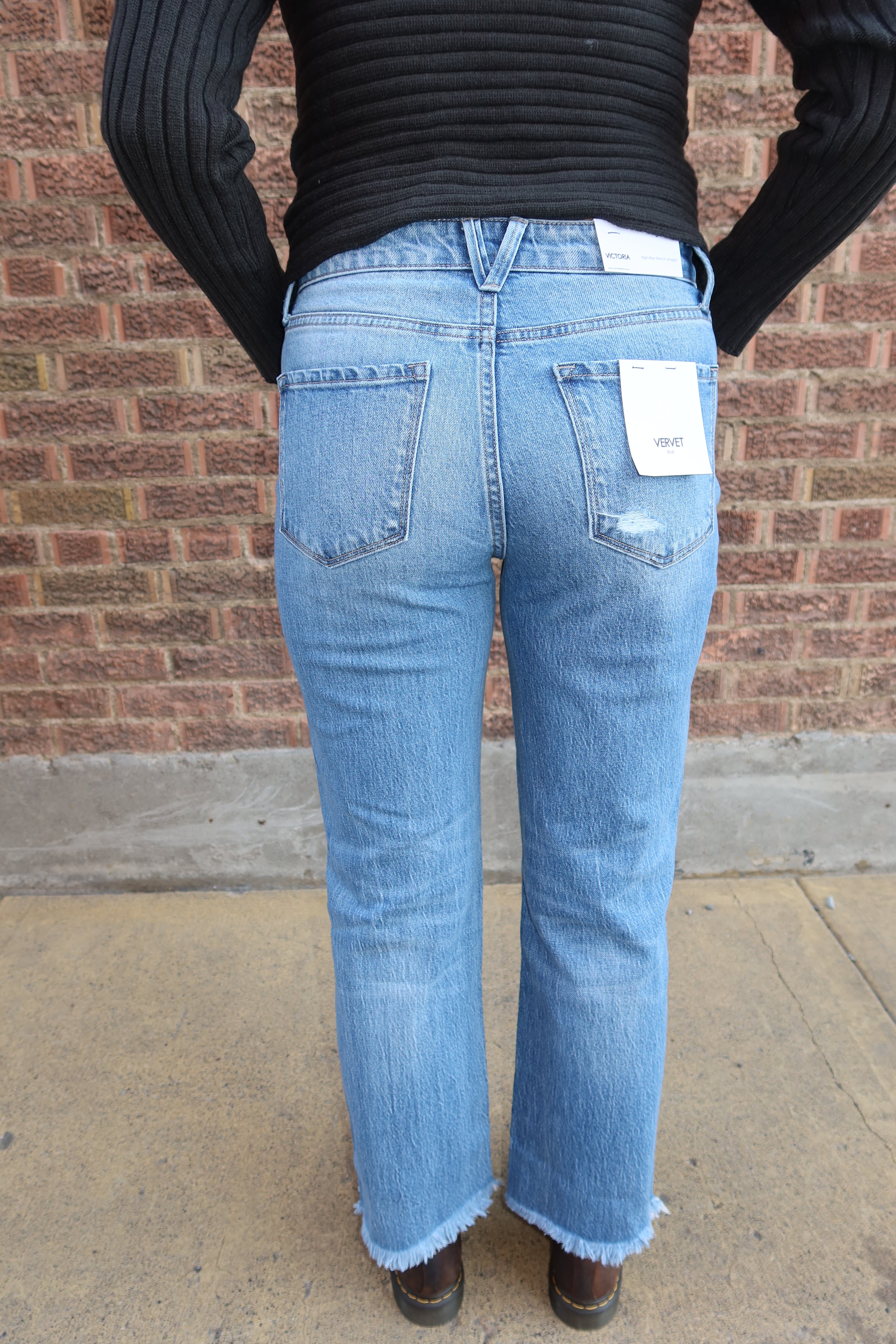High-Rise Cropped Jeans