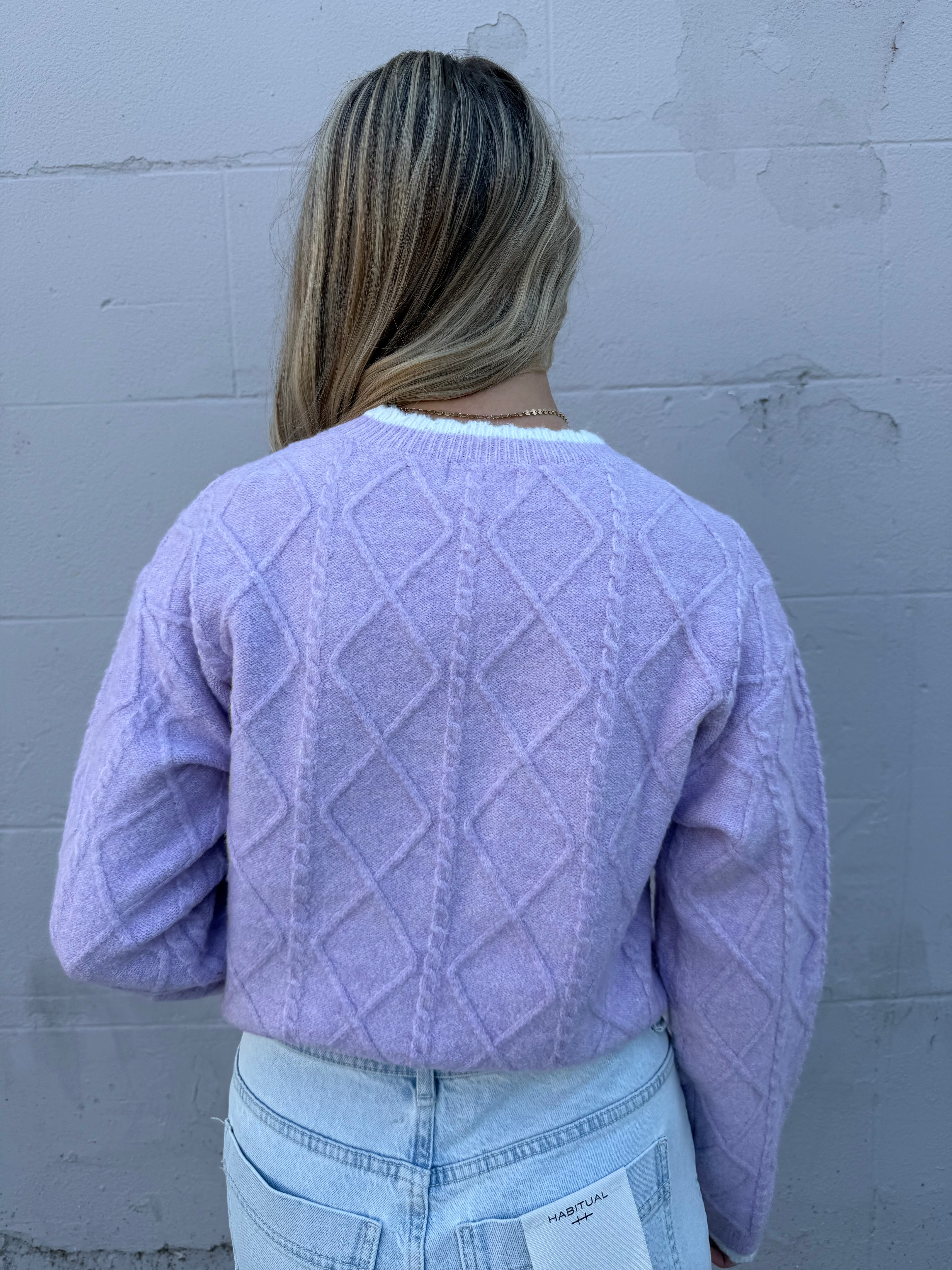 Lavender Cream Sweater